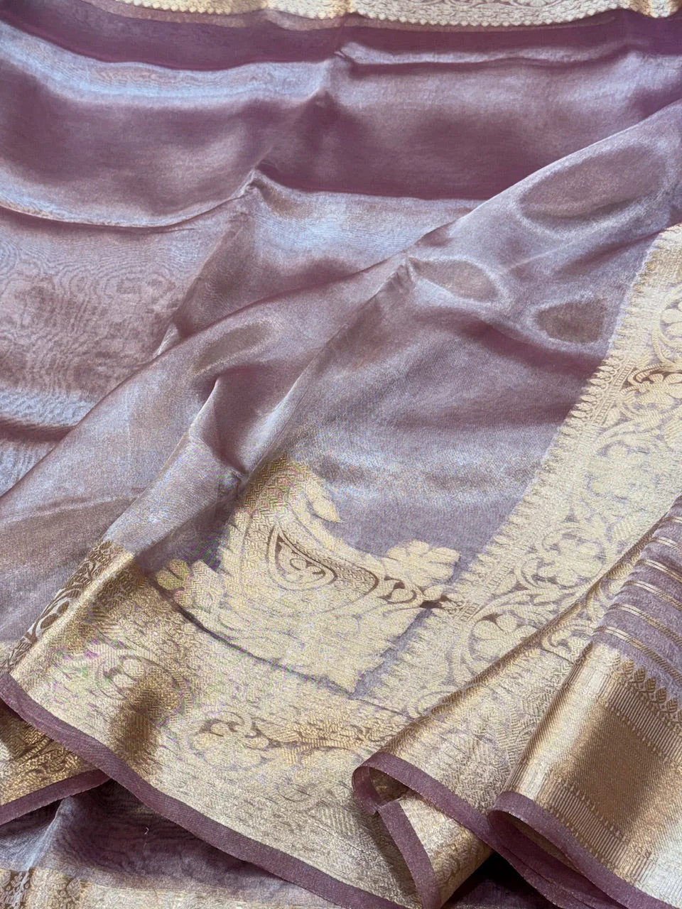 Pure Tissue Saree - Image 4