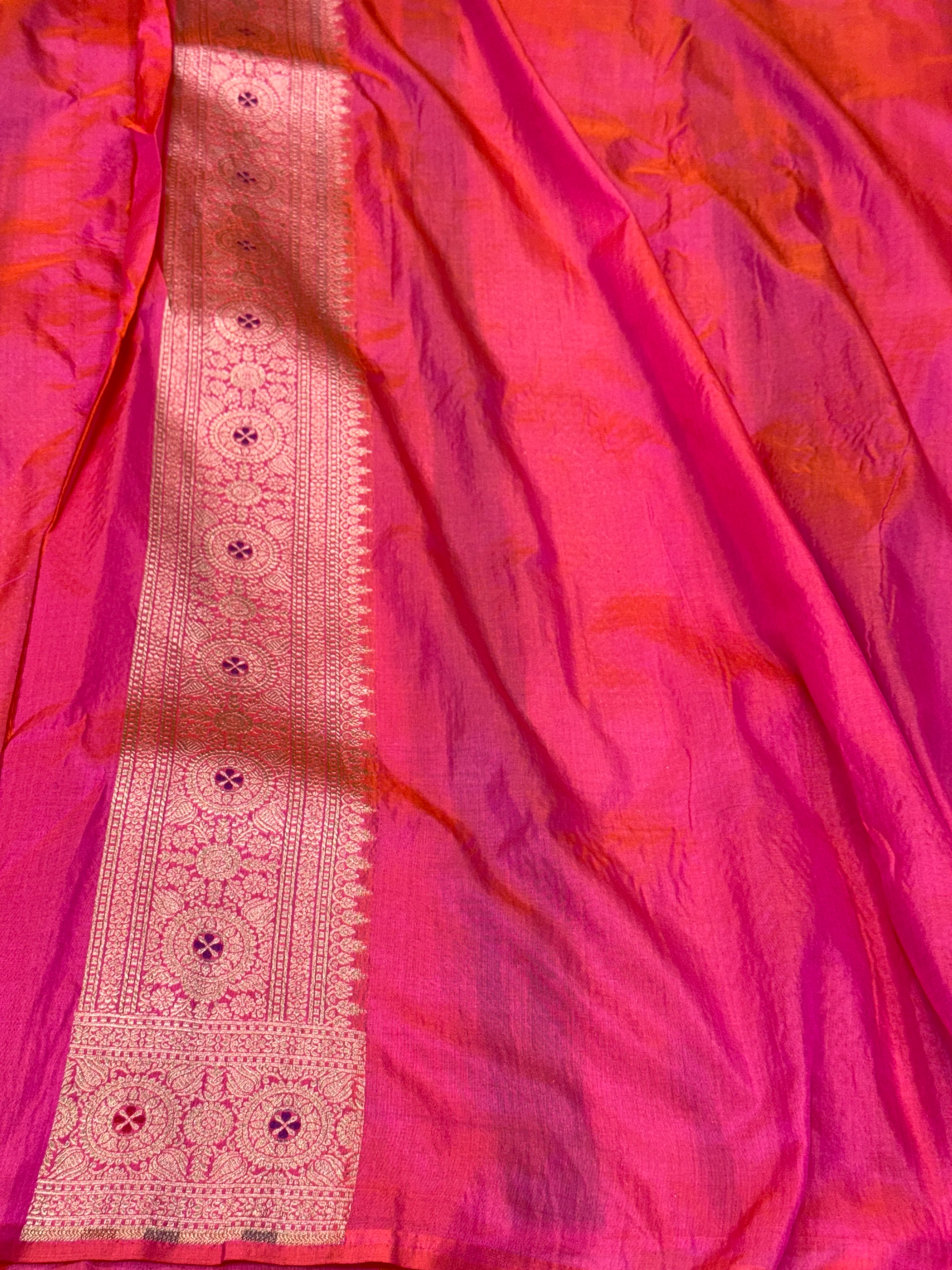 Banarasi Minakari Pure Katan Silk Brocade Saree – Rich Traditional Brocade Weave - Image 12