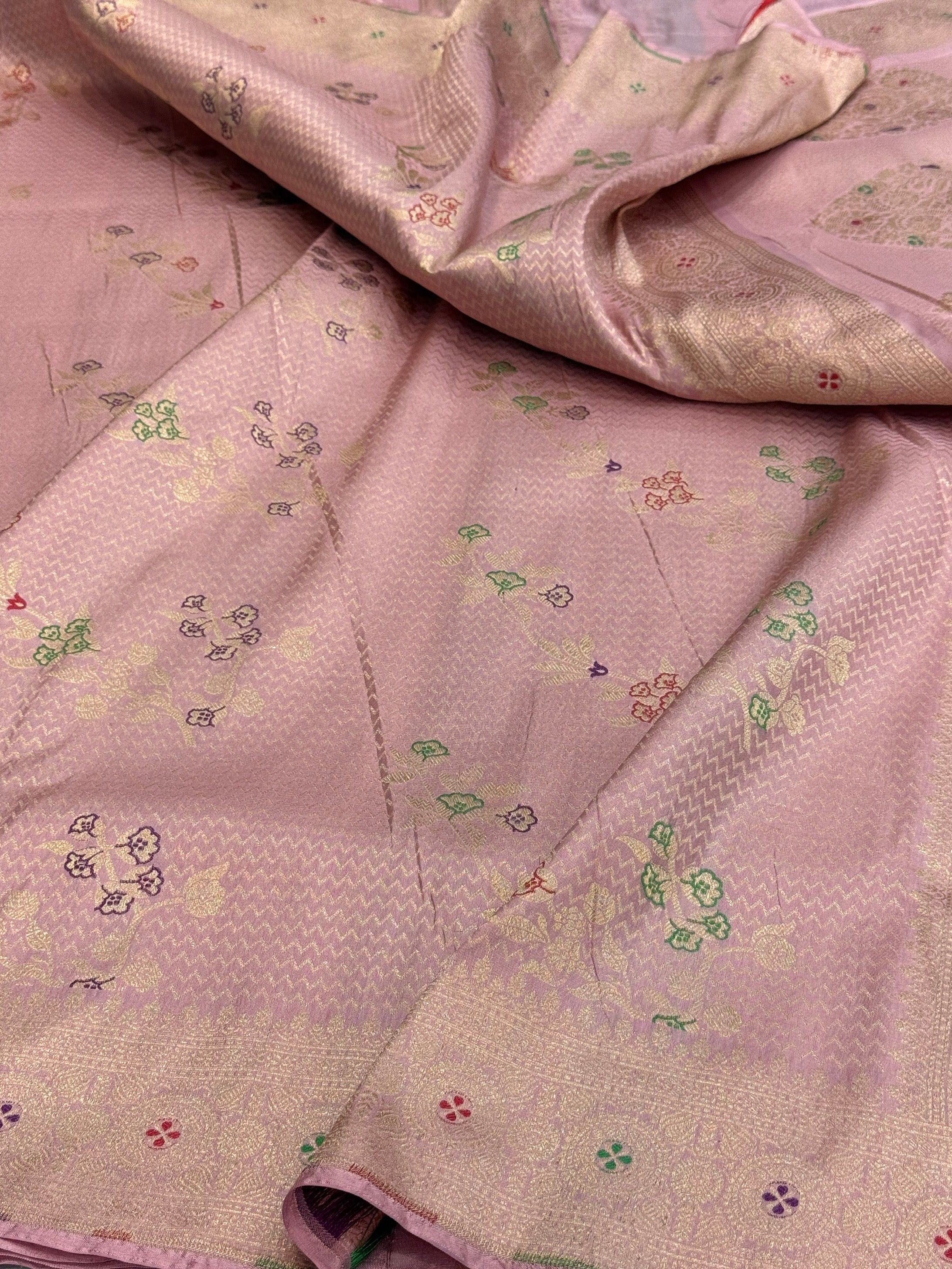 Banarasi Minakari Pure Katan Silk Brocade Saree – Rich Traditional Brocade Weave - Image 13