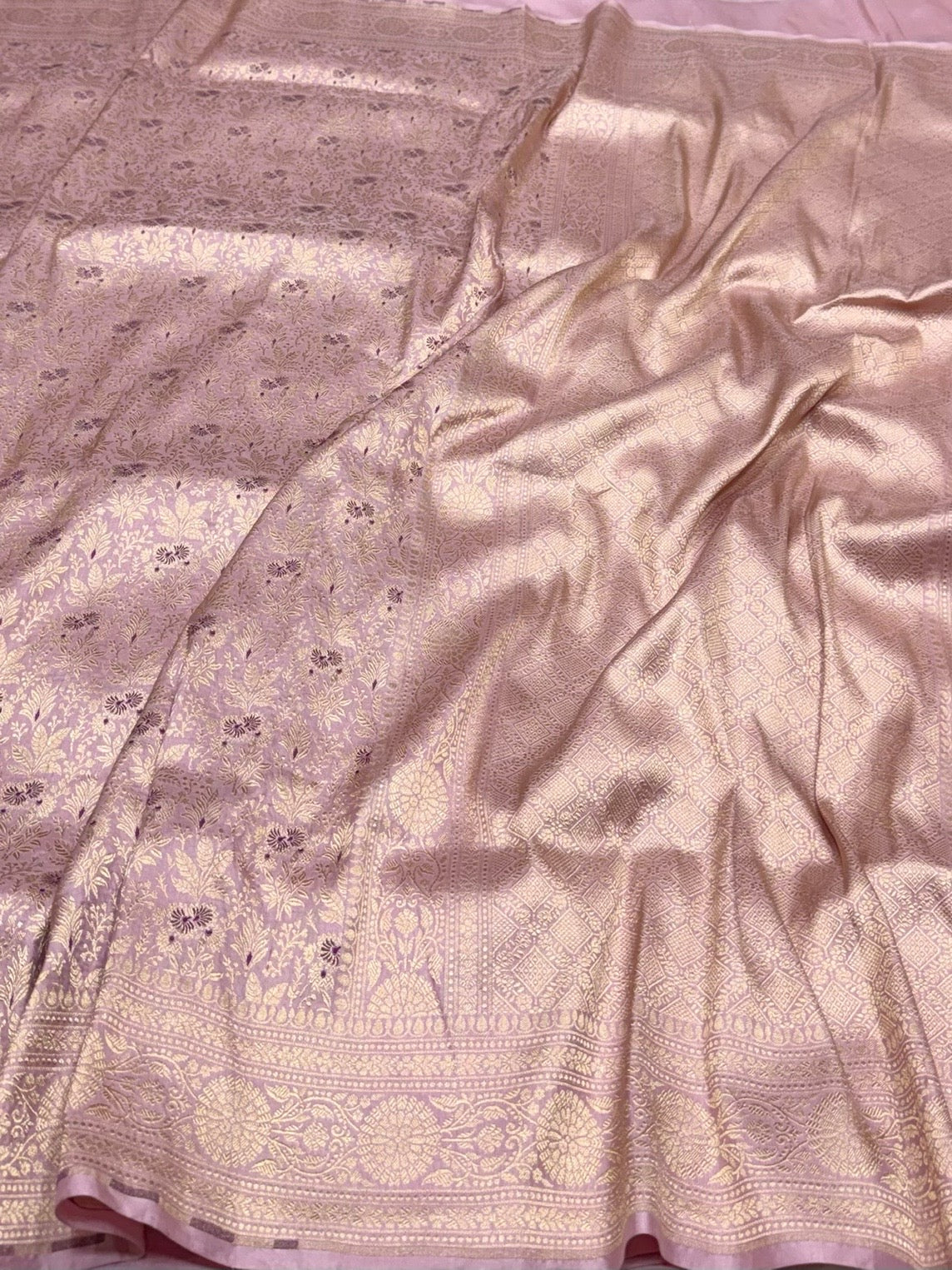 Banarasi Minakari Pure Katan Silk Brocade Saree – Rich Traditional Brocade Weave - Image 3
