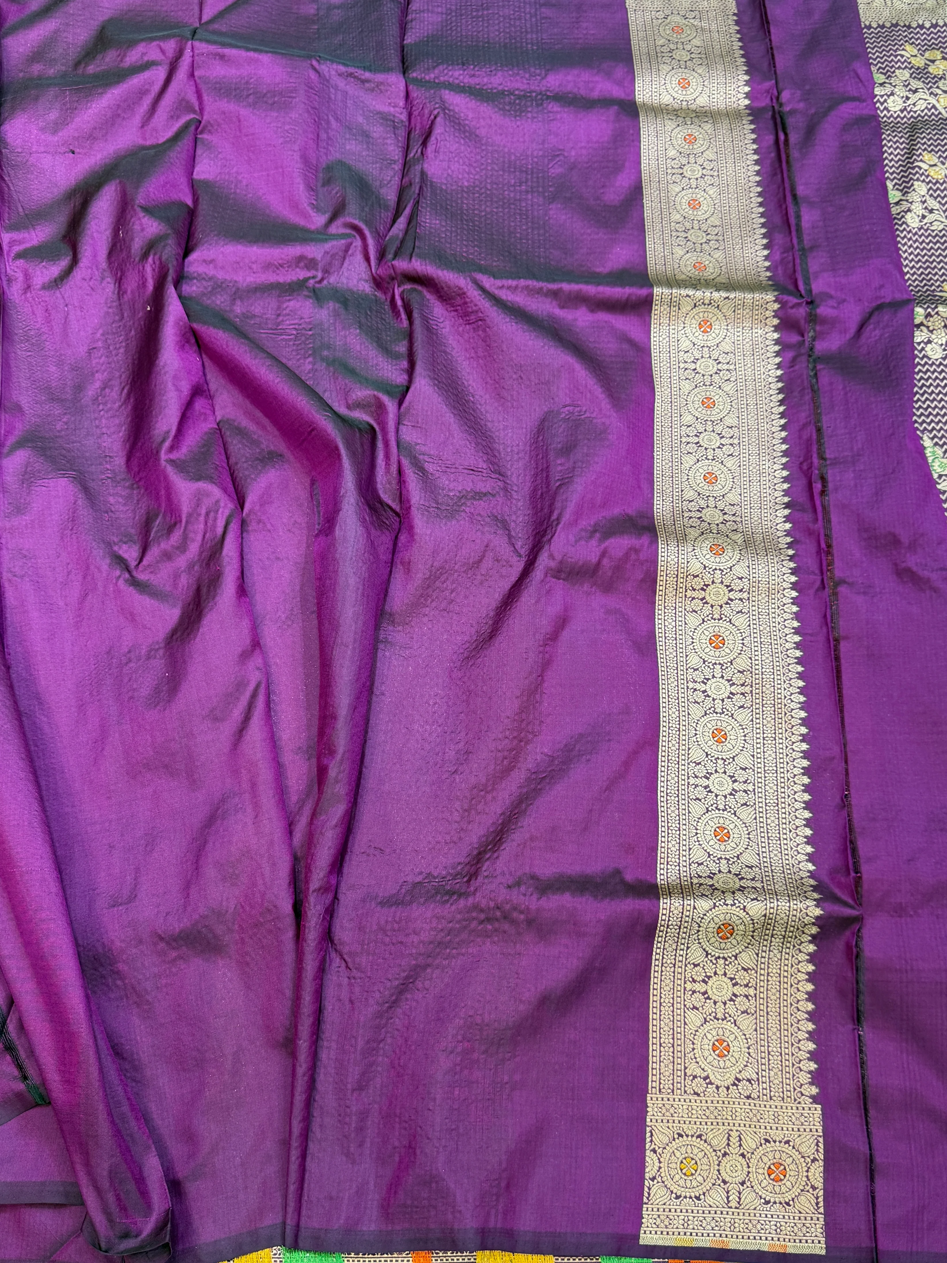 Banarasi Minakari Pure Katan Silk Brocade Saree – Rich Traditional Brocade Weave - Image 6