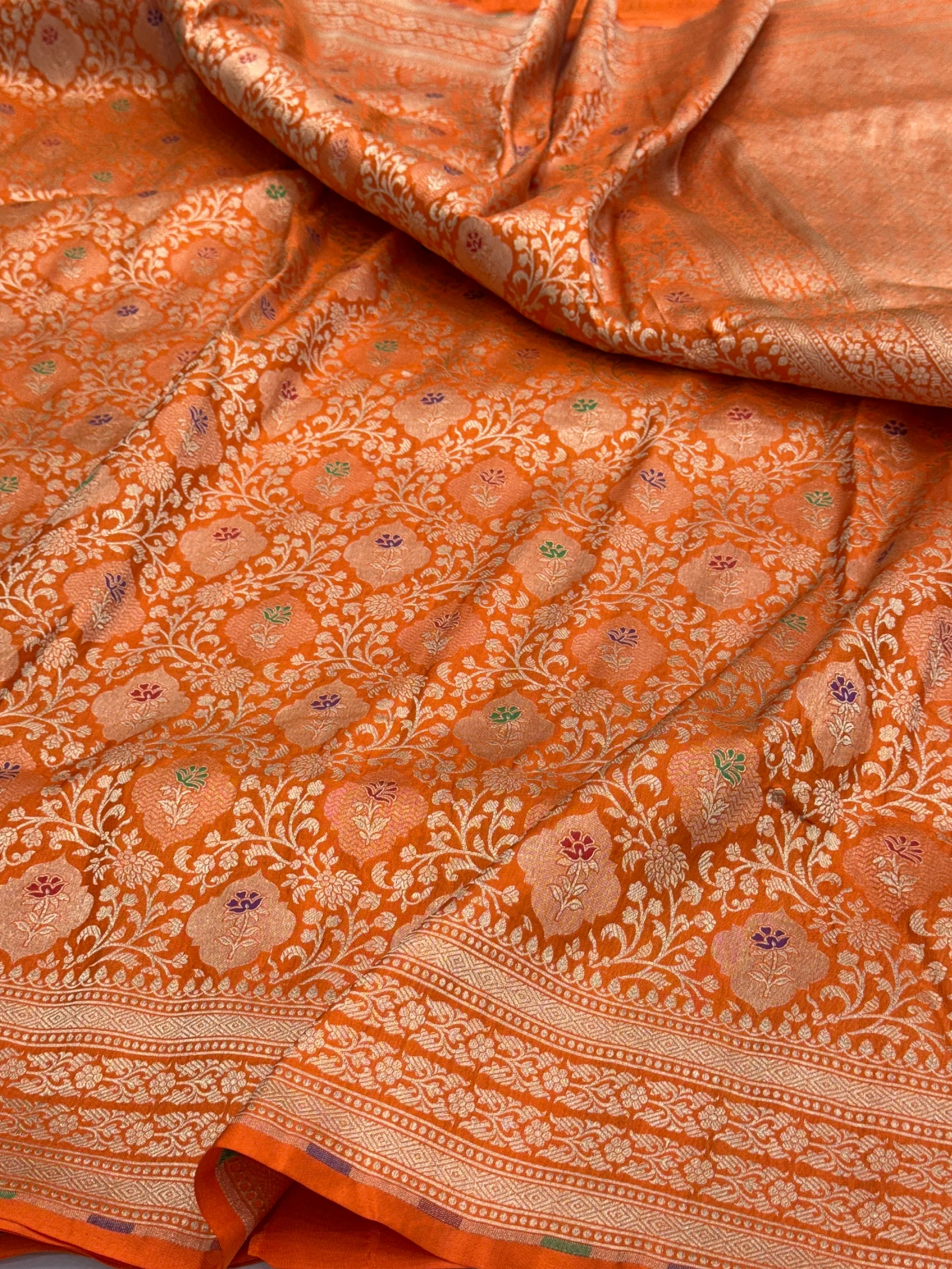 Banarasi Minakari Pure Katan Silk Brocade Saree – Rich Traditional Brocade Weave - Image 13