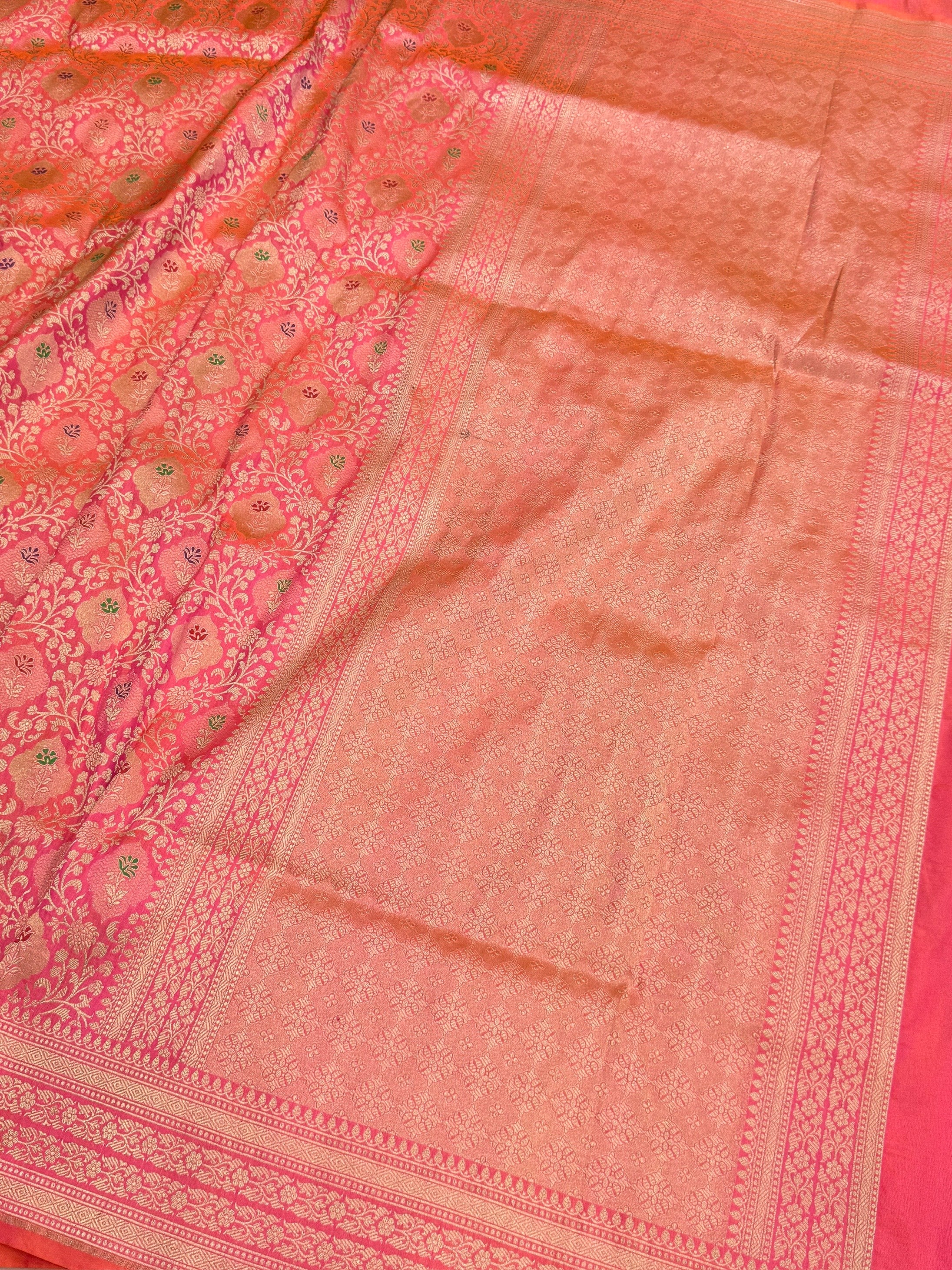 Banarasi Minakari Pure Katan Silk Brocade Saree – Rich Traditional Brocade Weave - Image 18