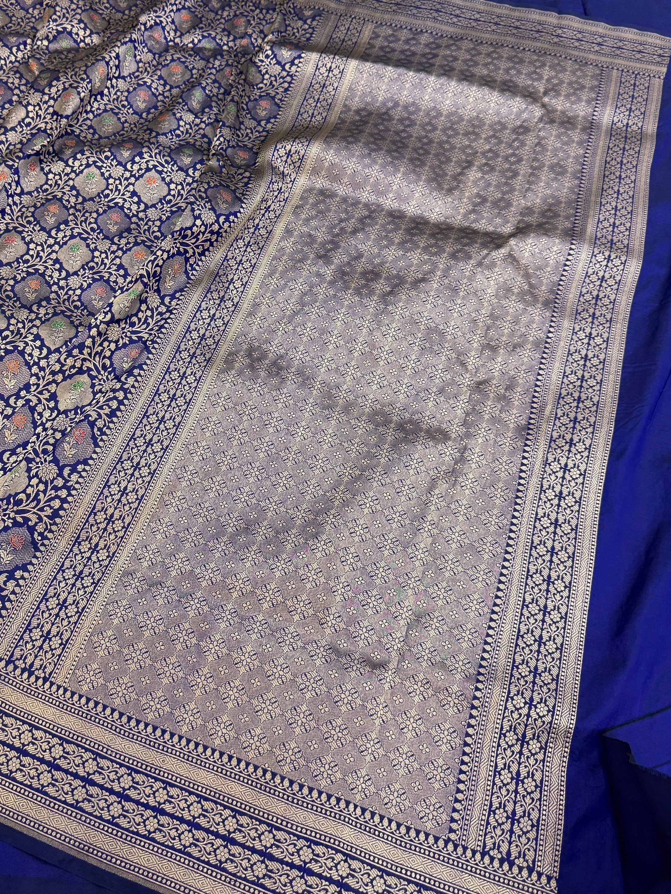 Banarasi Minakari Pure Katan Silk Brocade Saree – Rich Traditional Brocade Weave - Image 3