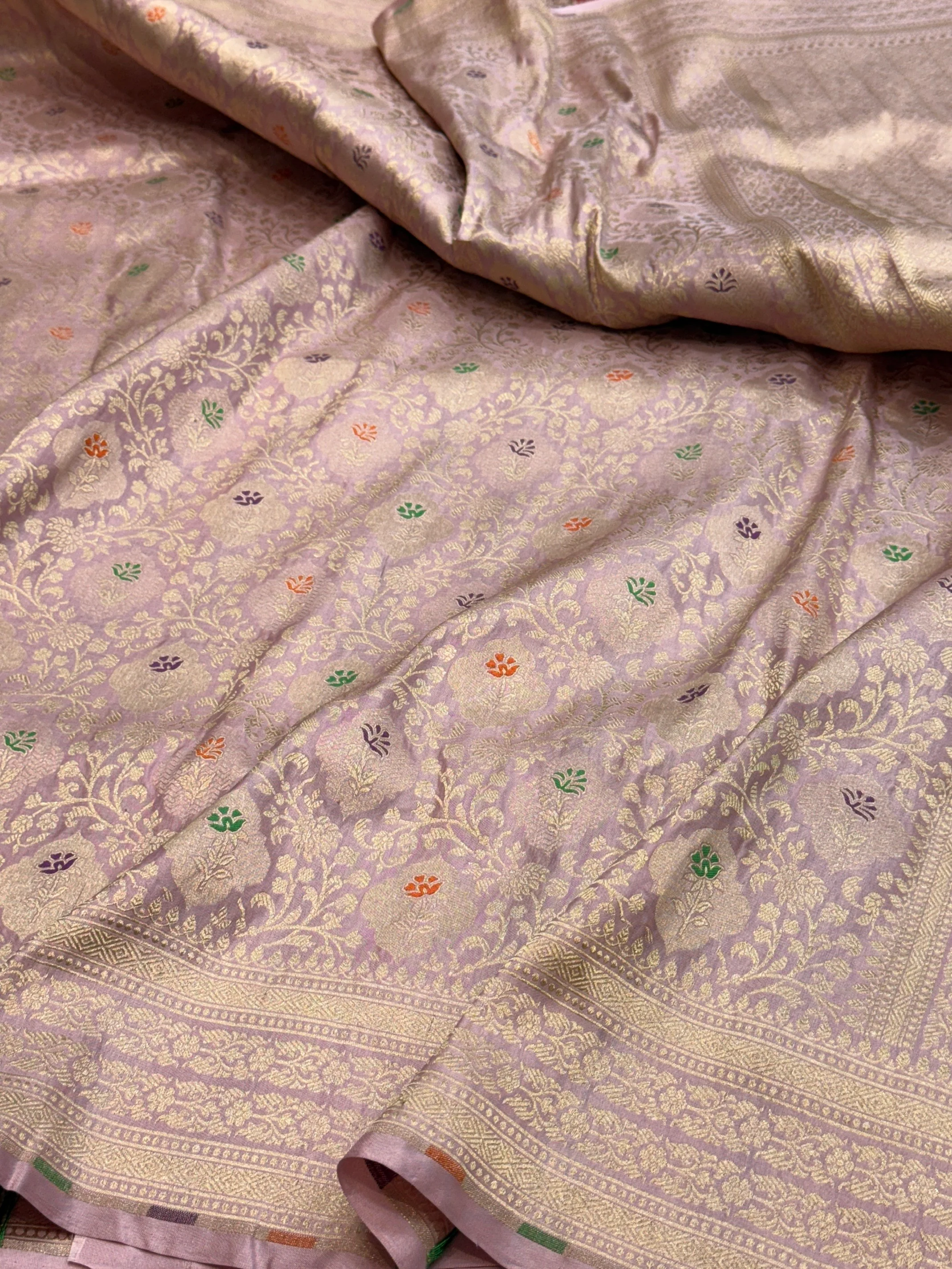 Banarasi Minakari Pure Katan Silk Brocade Saree – Rich Traditional Brocade Weave - Image 4