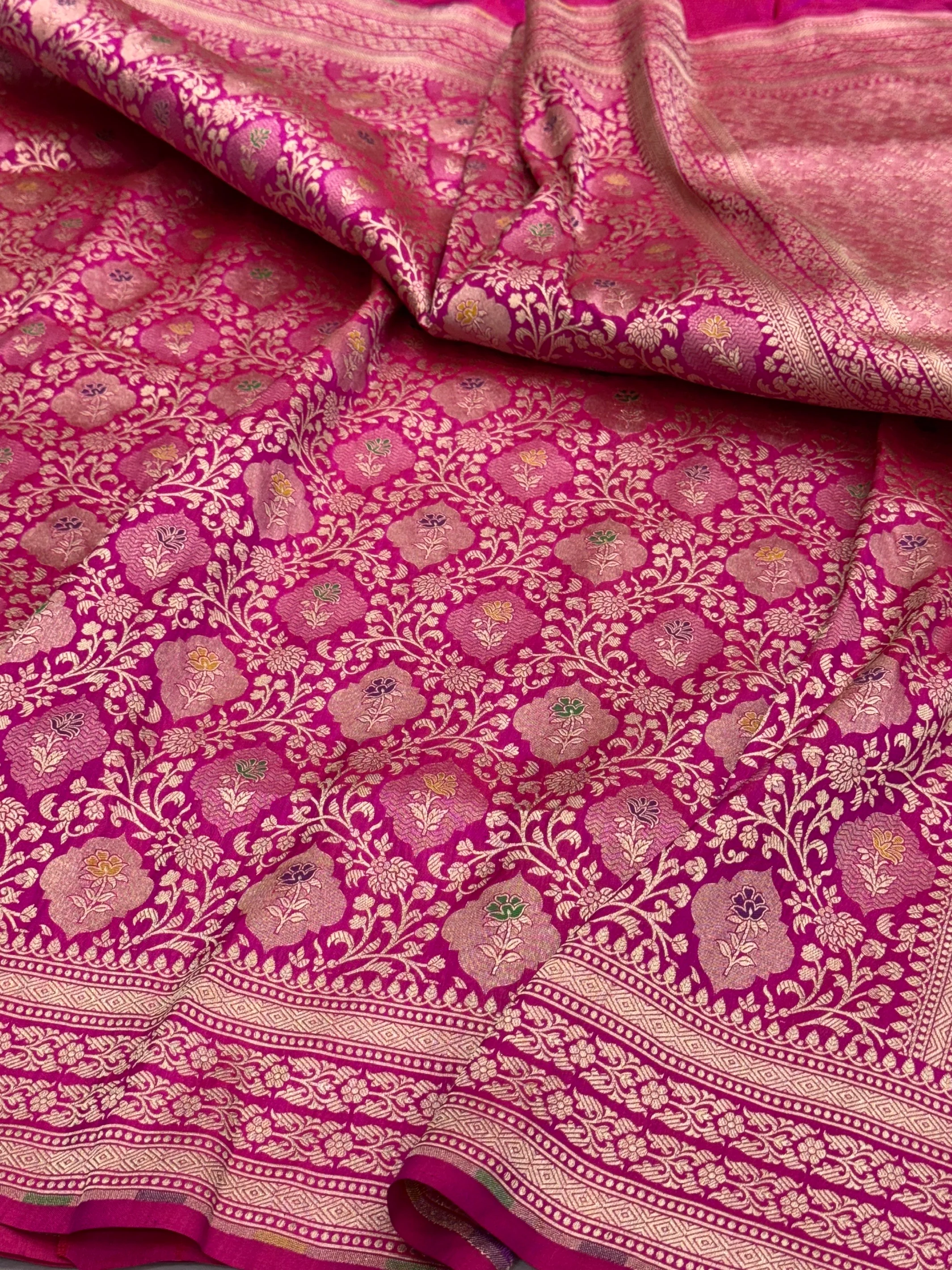 Banarasi Minakari Pure Katan Silk Brocade Saree – Rich Traditional Brocade Weave - Image 7