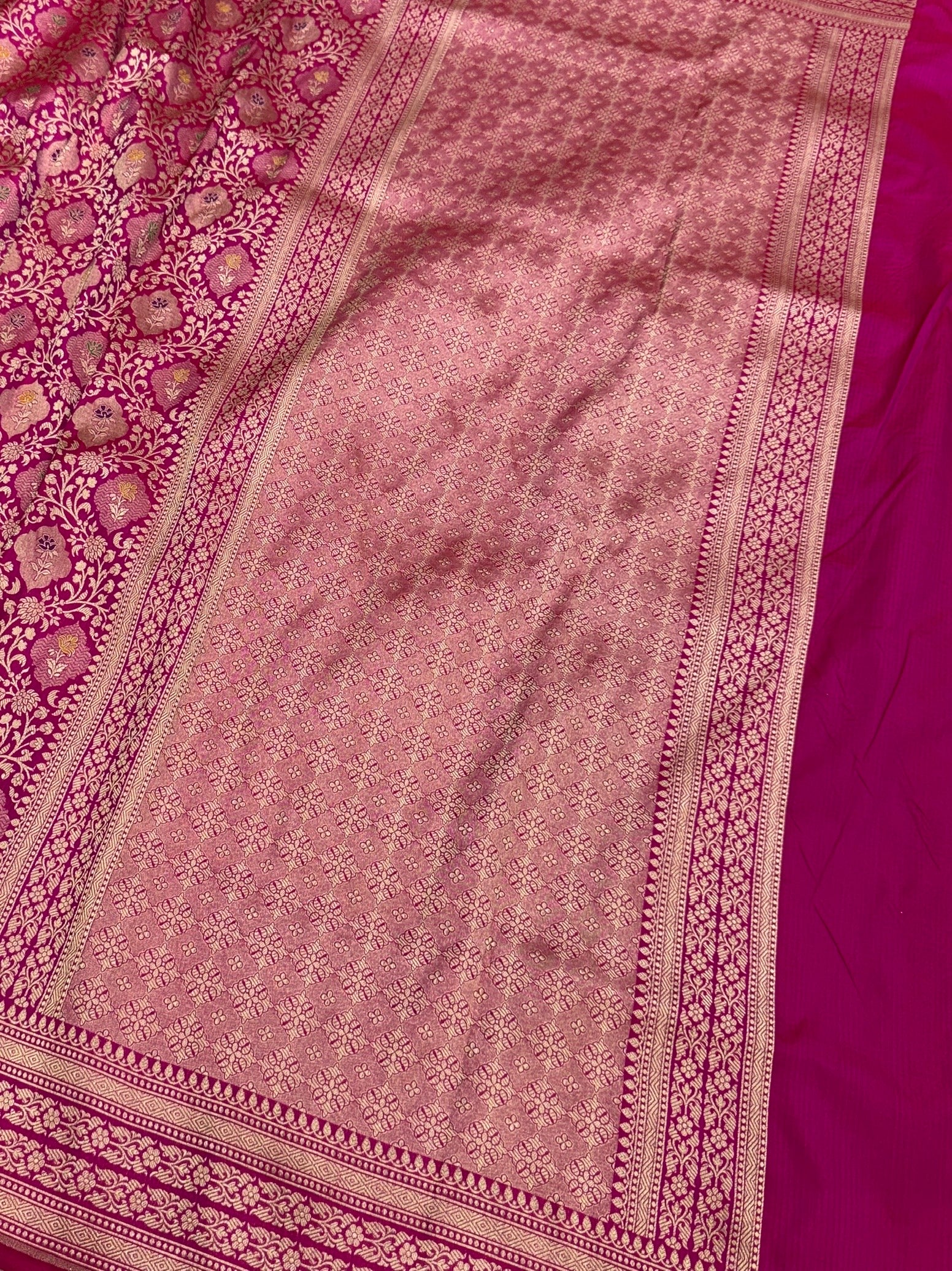 Banarasi Minakari Pure Katan Silk Brocade Saree – Rich Traditional Brocade Weave - Image 9