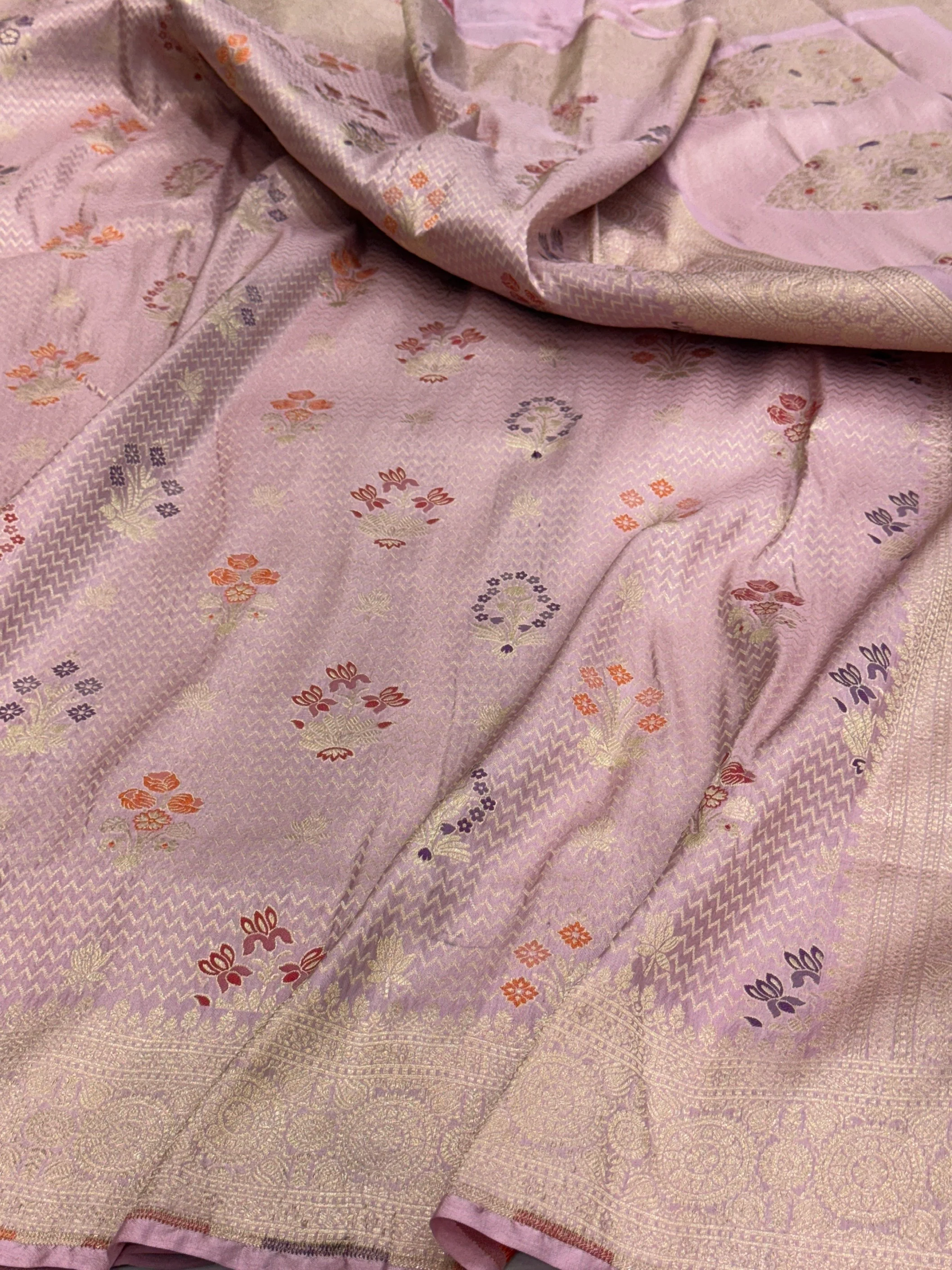 Banarasi Minakari Pure Katan Silk Brocade Saree – Rich Traditional Brocade Weave - Image 7