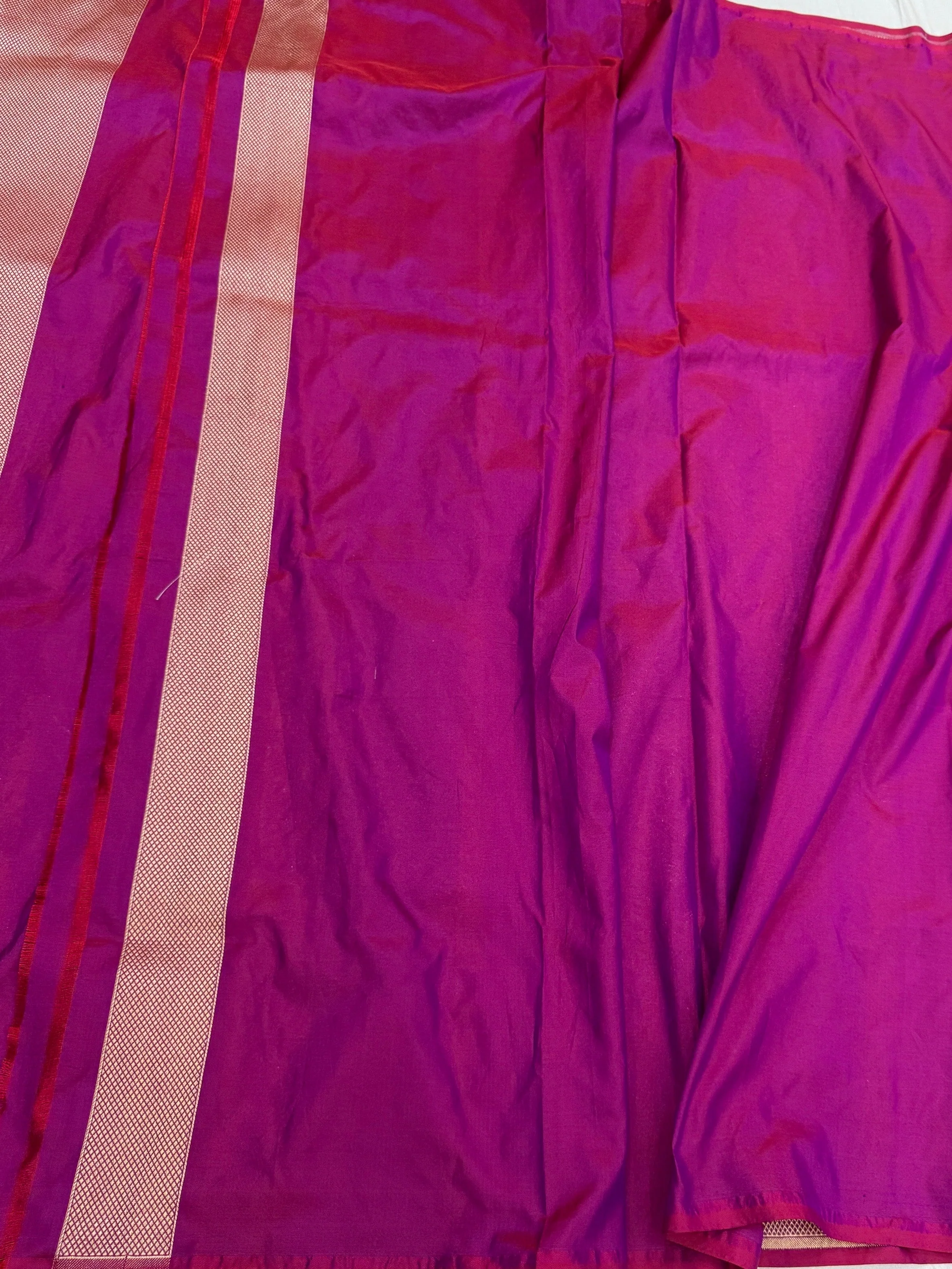 Banarasi Minakari Pure Silk Brocade Saree | 100% Pure Katan Silk Handwoven in Banaras - Image 13