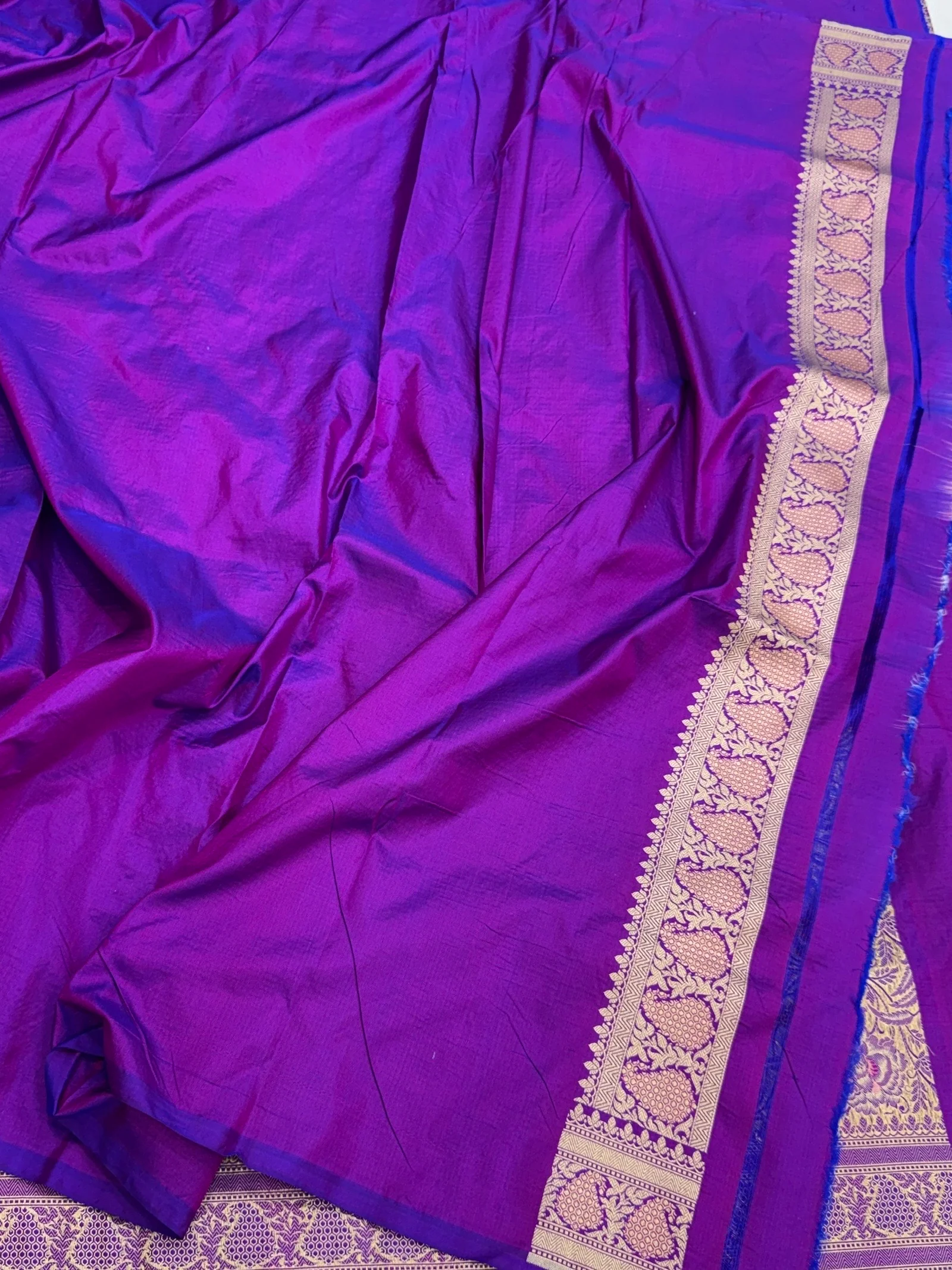 Banarasi Minakari Pure Silk Brocade Saree – Katan Silk with Intricate Minakari & Rich Brocade Weave - Image 2