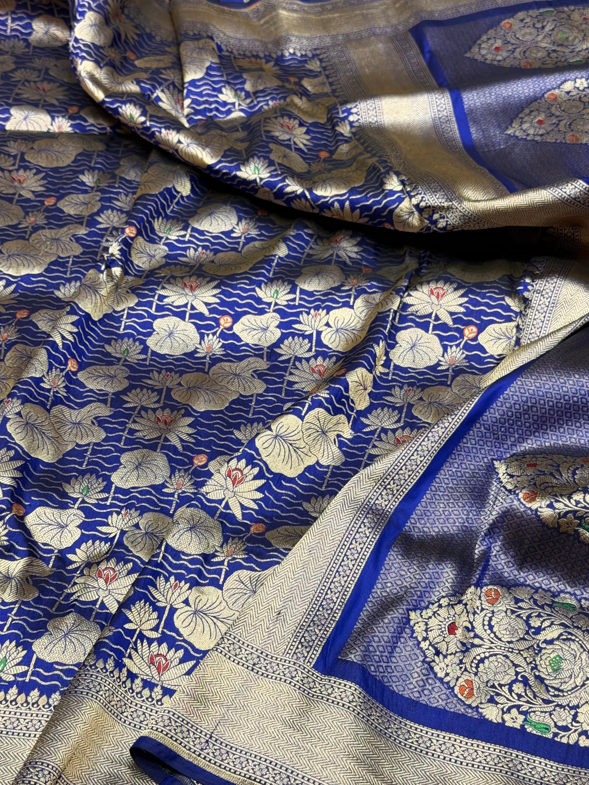 Banarasi Minakari Pure Silk Brocade Saree – Katan Silk with Intricate Minakari & Rich Brocade Weave