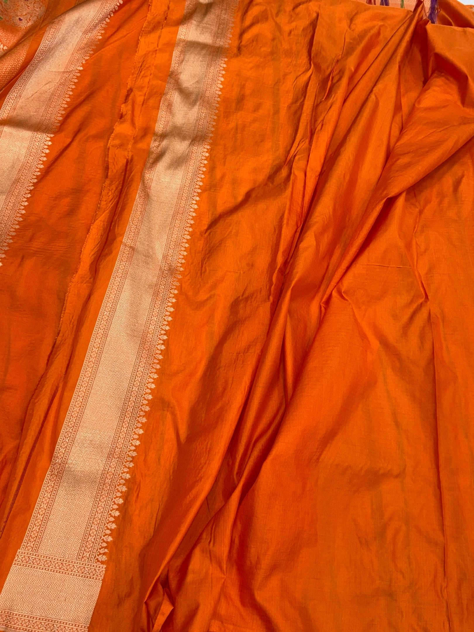 Banarasi Minakari Pure Silk Brocade Saree – Katan Silk with Intricate Minakari & Rich Brocade Weave - Image 11
