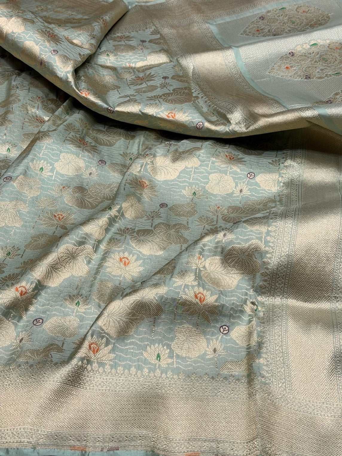 Banarasi Minakari Pure Silk Brocade Saree – Katan Silk with Intricate Minakari & Rich Brocade Weave - Image 13