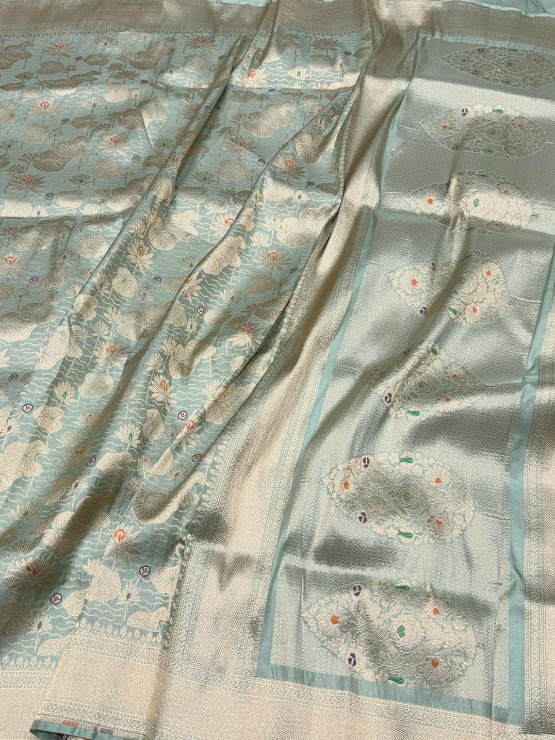 Banarasi Minakari Pure Silk Brocade Saree – Katan Silk with Intricate Minakari & Rich Brocade Weave - Image 15