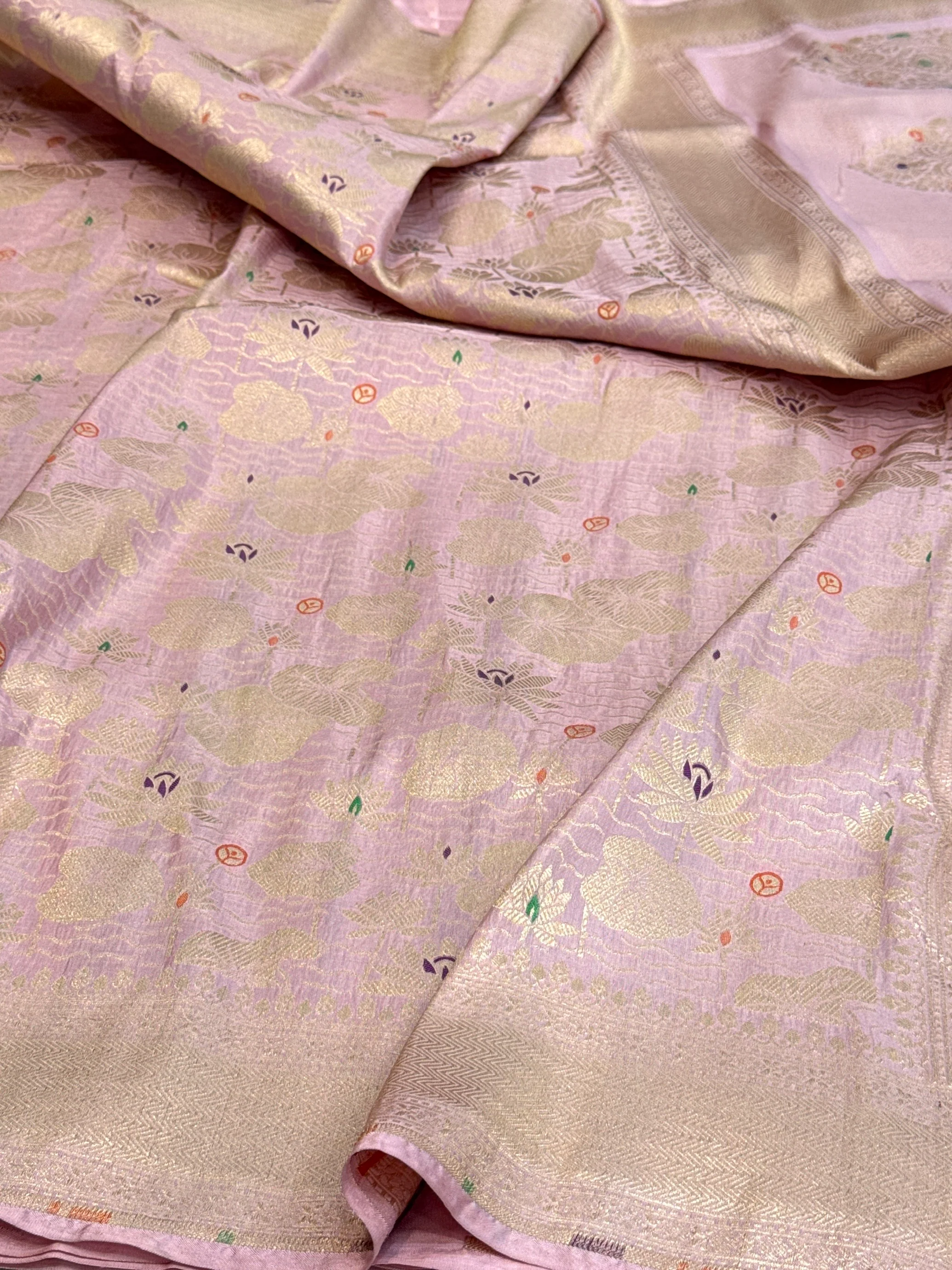 Banarasi Minakari Pure Silk Brocade Saree – Katan Silk with Intricate Minakari & Rich Brocade Weave - Image 4