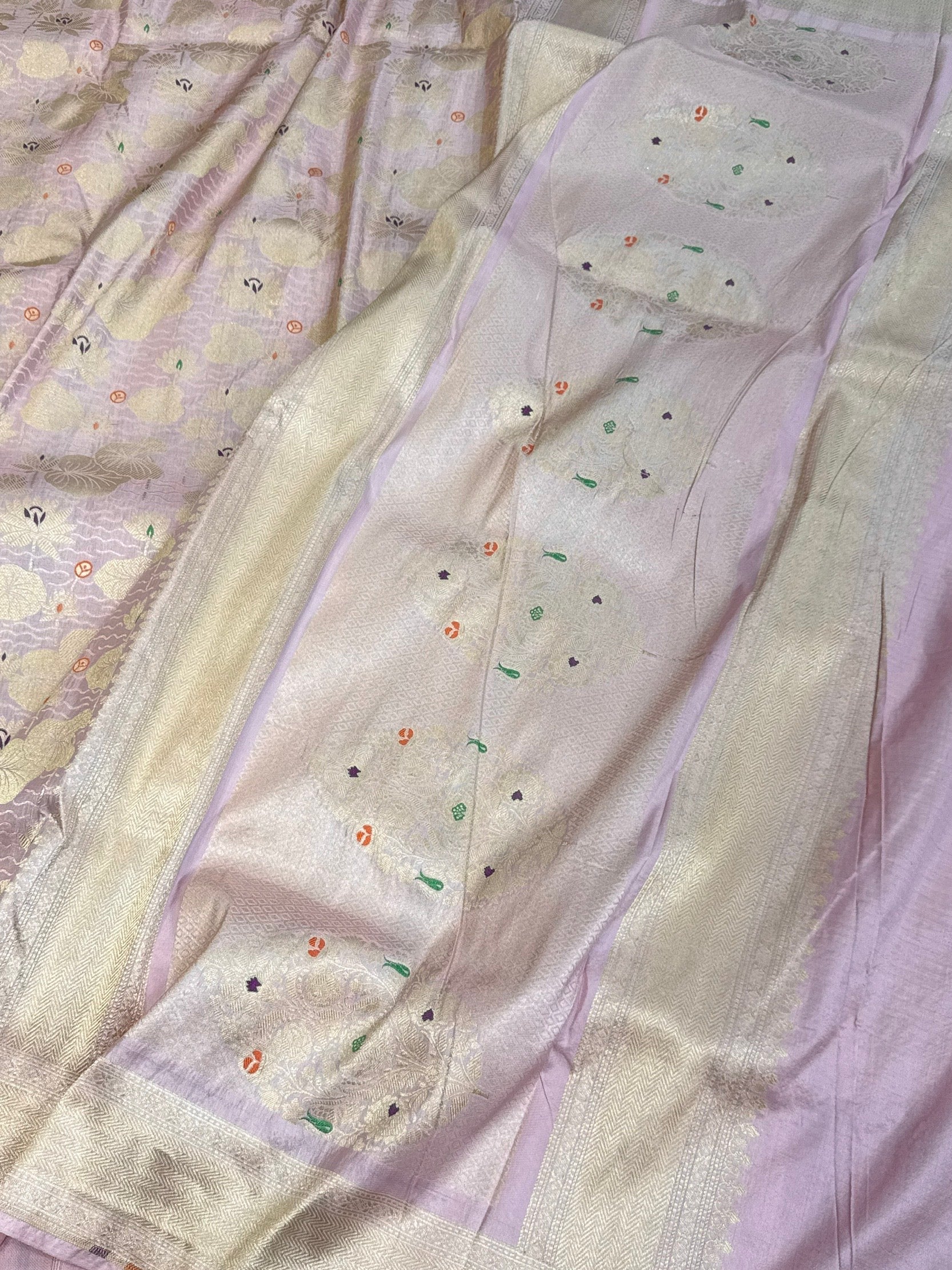 Banarasi Minakari Pure Silk Brocade Saree – Katan Silk with Intricate Minakari & Rich Brocade Weave - Image 6
