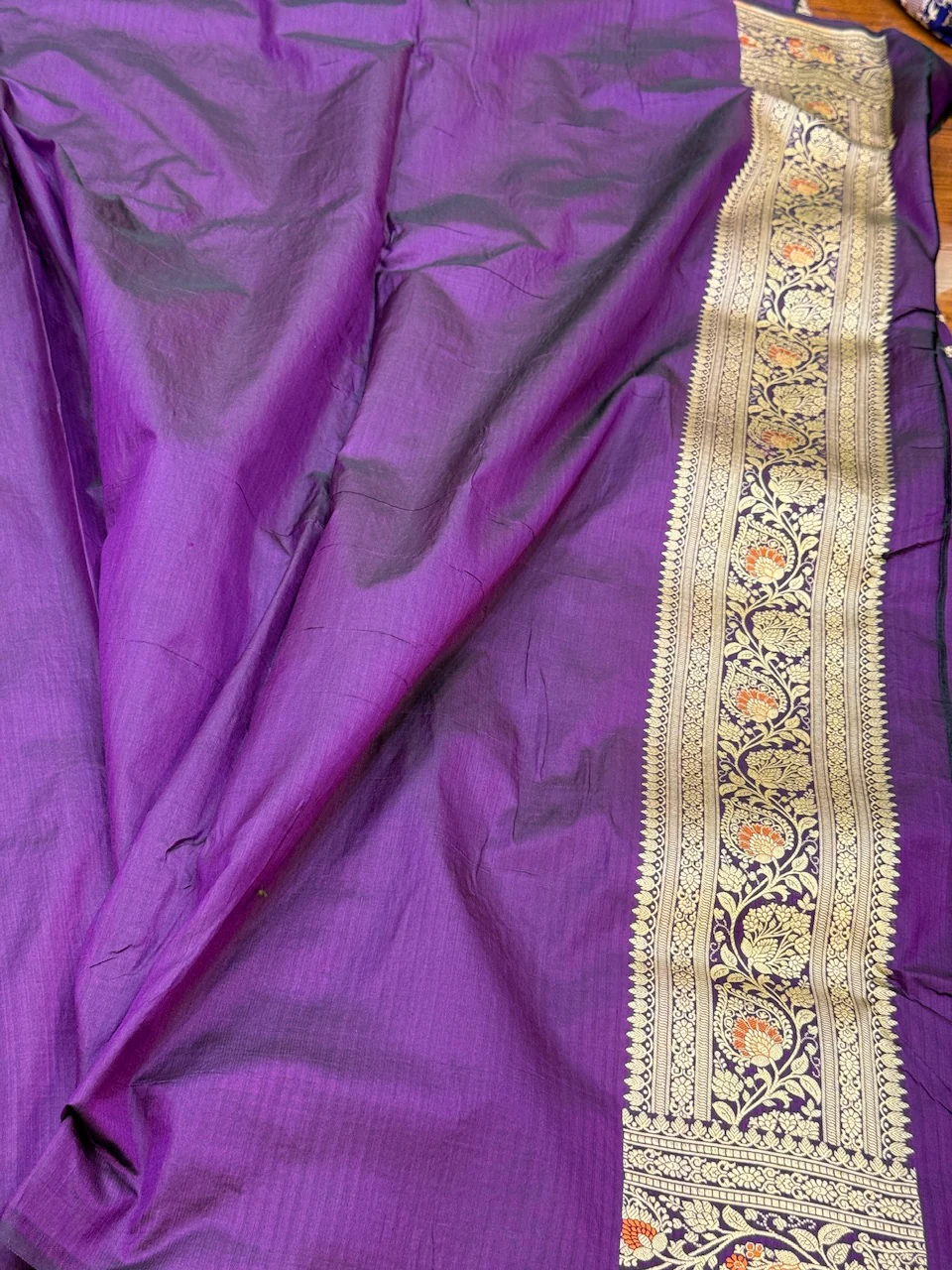Banarasi Minakari Pure Katan Silk Saree | Pure Silk | Minakari Work | Cutwork Technique | Banarasi Katan Silk Saree - Image 2