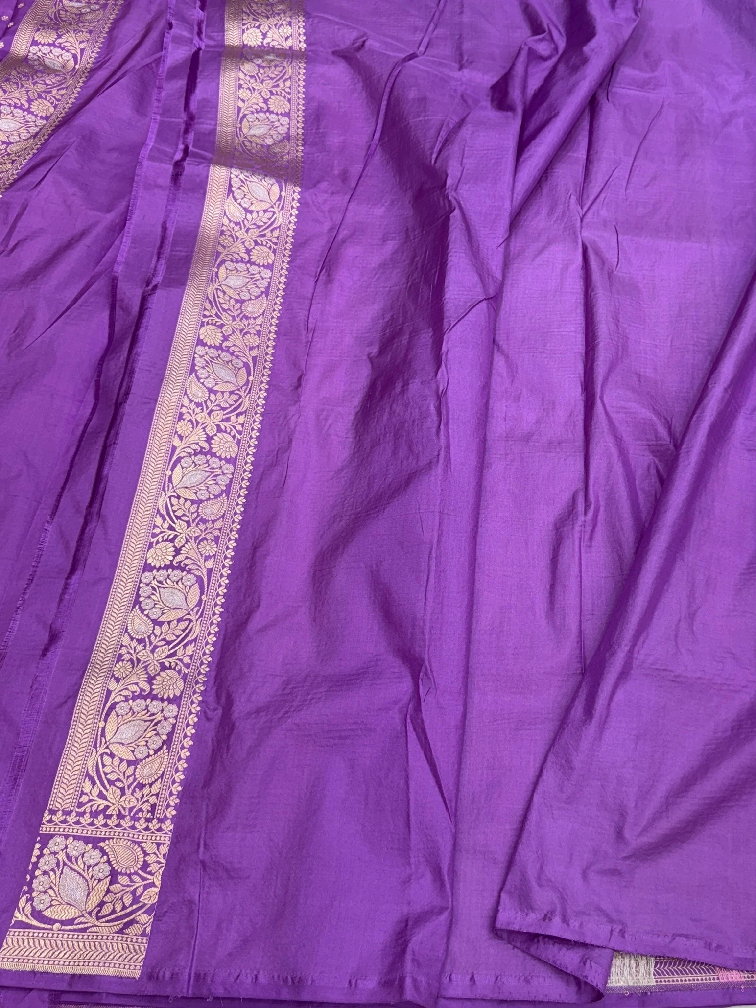 Banarasi Minakari Pure Katan Silk Saree | Pure Silk | Minakari Work | Cutwork Technique | Banarasi Katan Silk Saree - Image 5
