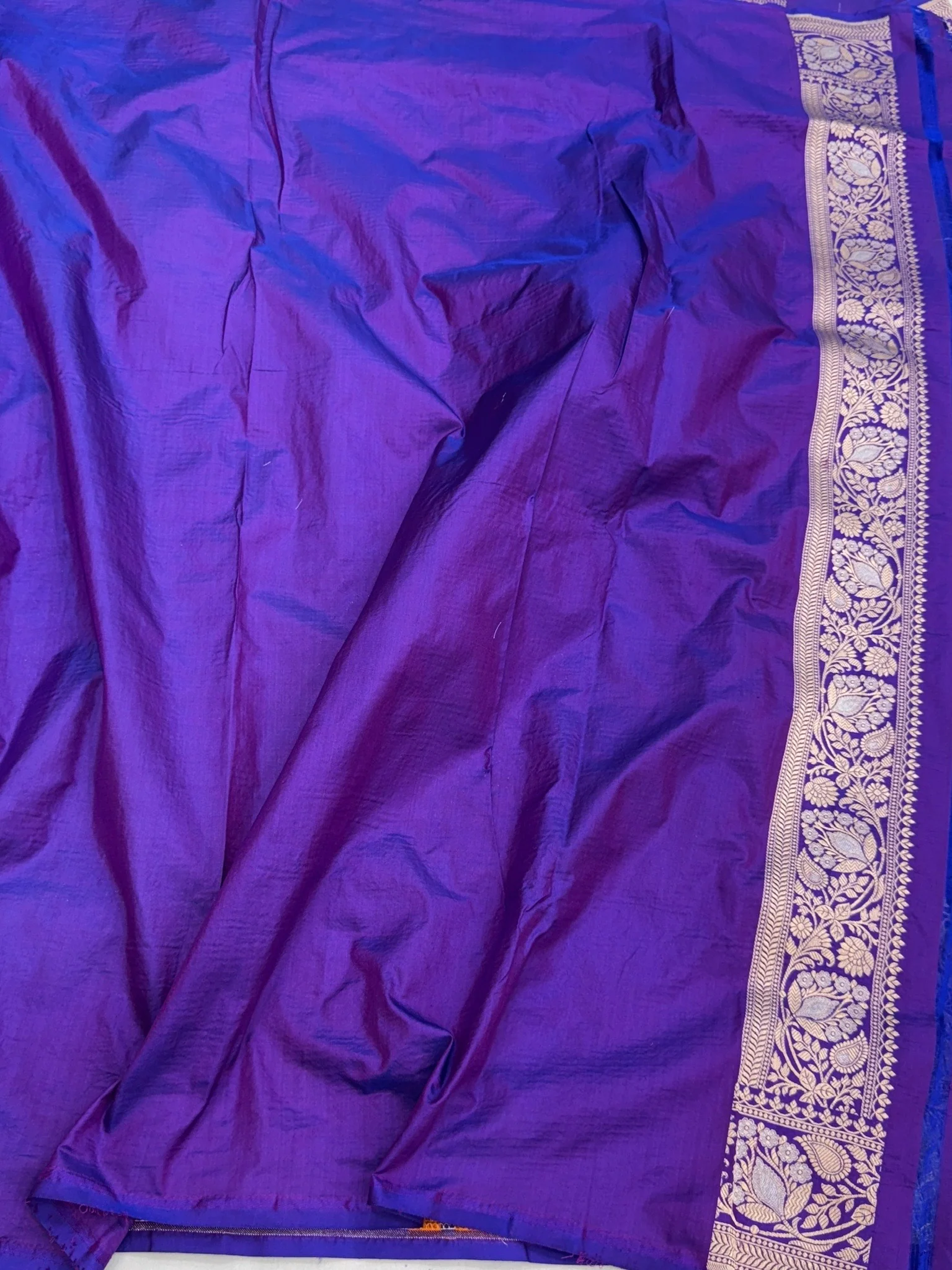 Banarasi Minakari Pure Katan Silk Saree | Pure Silk | Minakari Work | Cutwork Technique | Banarasi Katan Silk Saree - Image 8