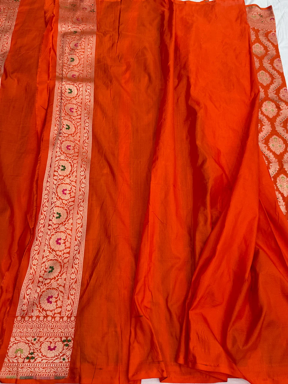 Banarasi Minakari Pure Katan Silk Saree | Pure Silk | Minakari Work | Cutwork Technique | Banarasi Katan Silk Saree - Image 2