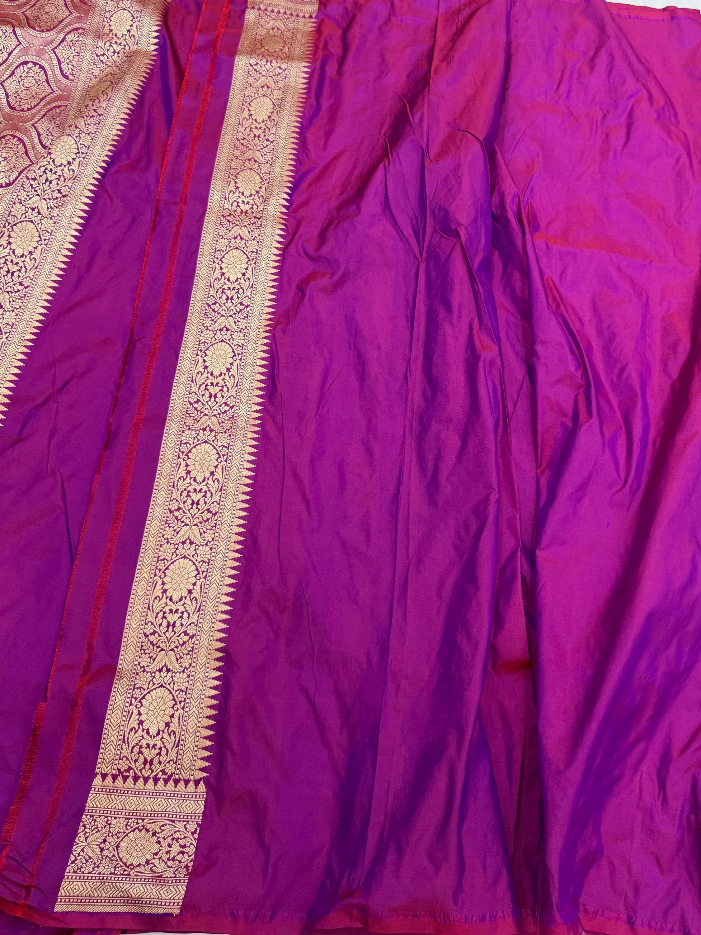 Banarasi Pure Katan Silk Saree | Pure Silk | Cutwork Technique | Banarasi Katan Silk Saree - Image 9