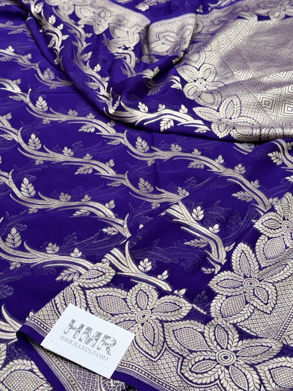 Banarasi Pure Chiffon Georgette Saree - Image 2