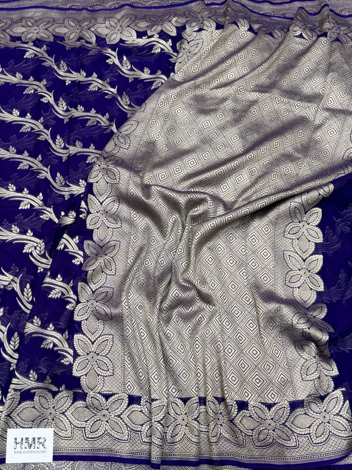 Banarasi Pure Chiffon Georgette Saree - Image 6