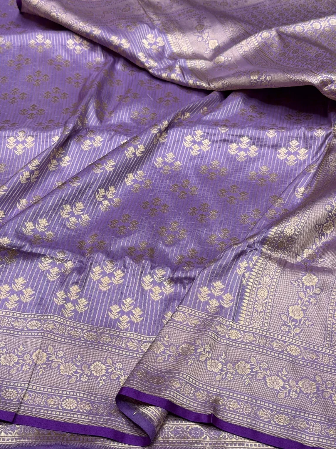 Banarasi Pure Katan Silk Saree | Pure Silk | Cutwork Technique | Banarasi Katan Silk Saree - Image 12
