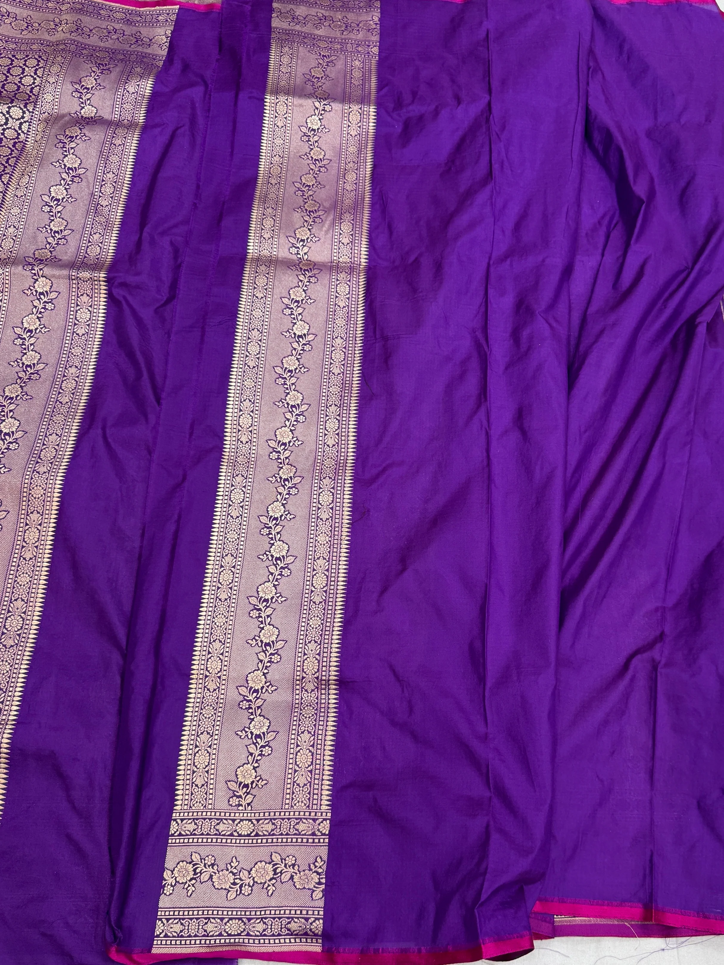 Banarasi Pure Katan Silk Saree | Pure Silk | Cutwork Technique | Banarasi Katan Silk Saree - Image 16