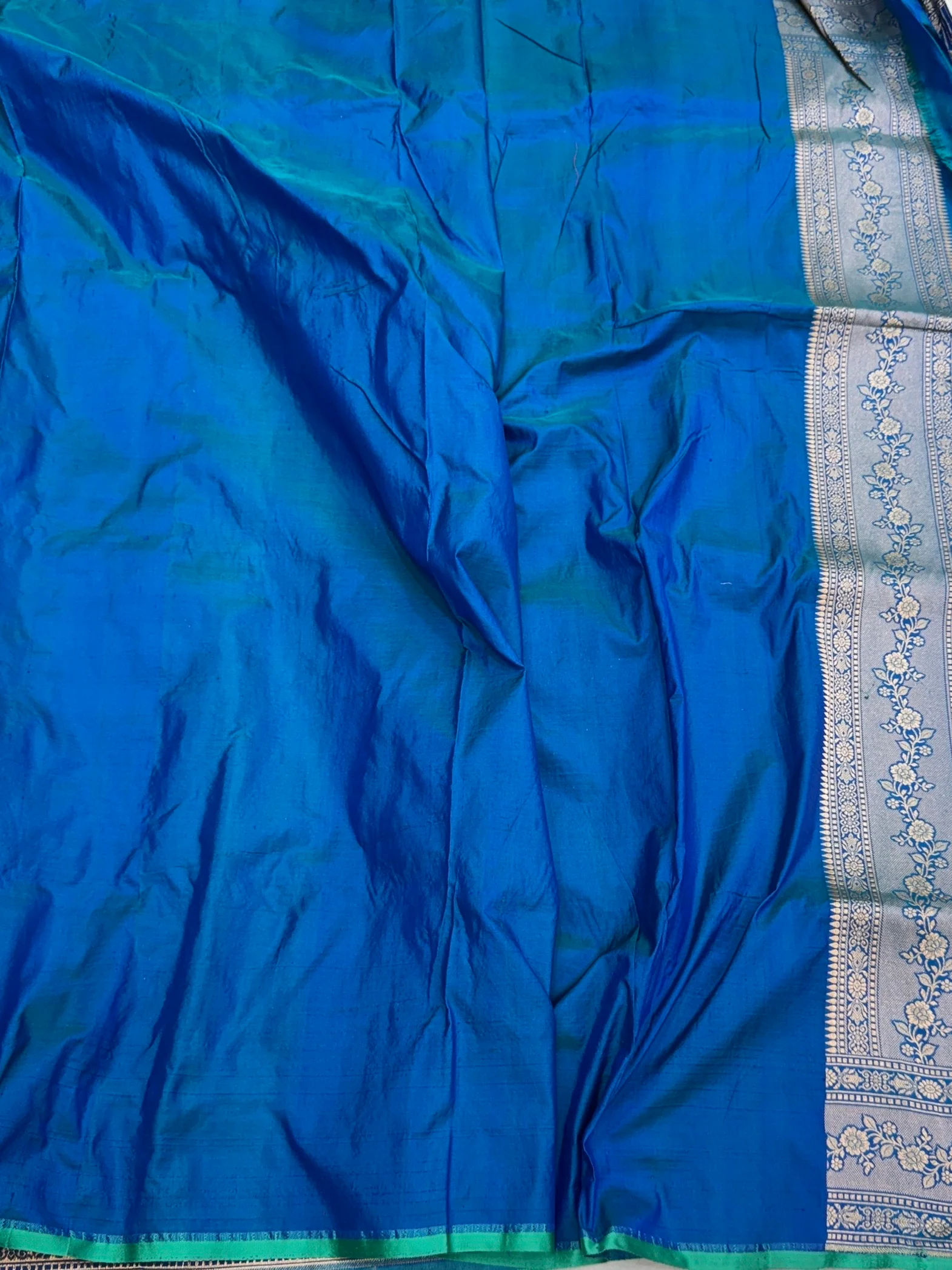 Banarasi Pure Katan Silk Saree | Pure Silk | Cutwork Technique | Banarasi Katan Silk Saree - Image 19
