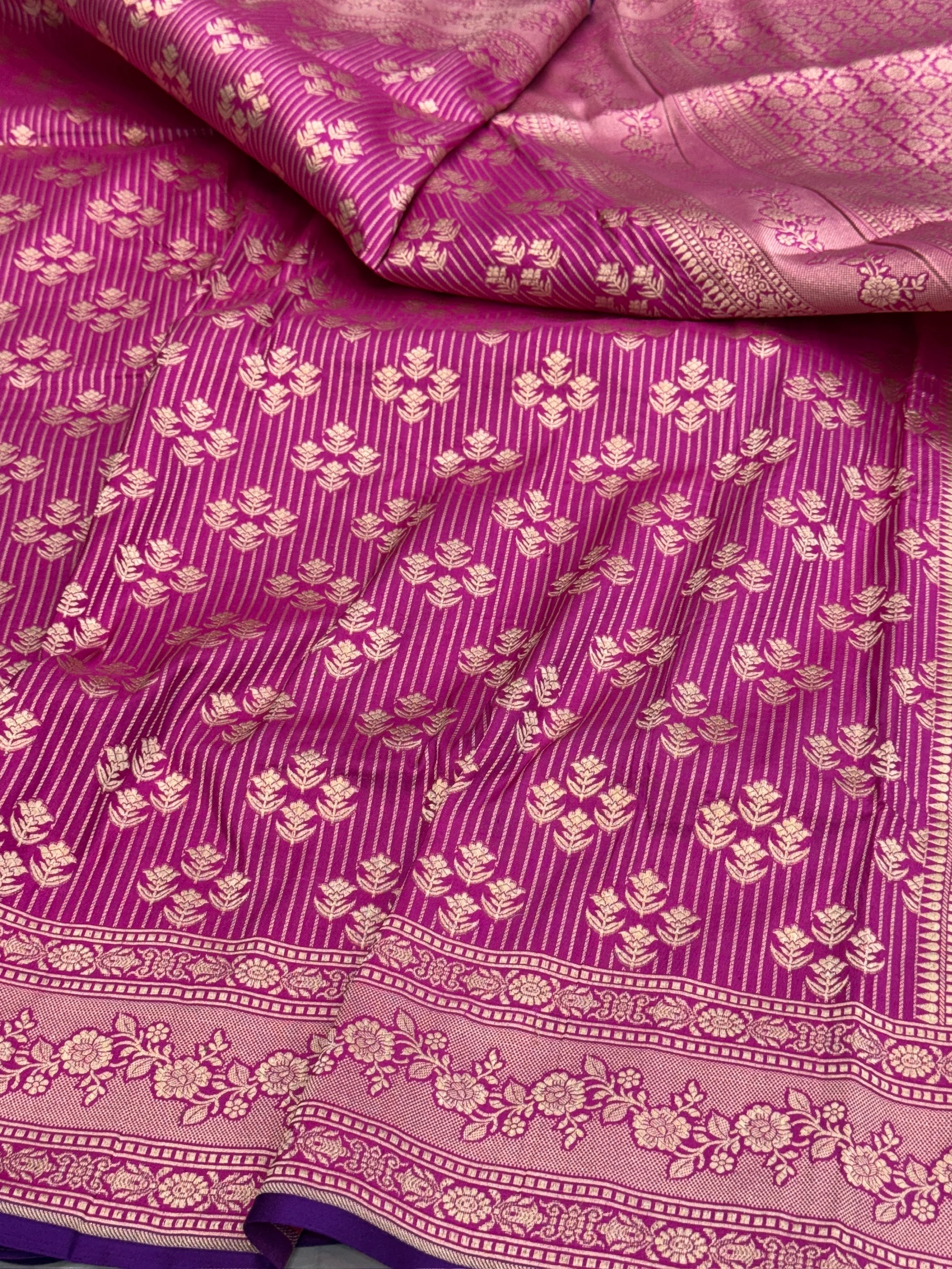 Banarasi Pure Katan Silk Saree | Pure Silk | Cutwork Technique | Banarasi Katan Silk Saree - Image 20