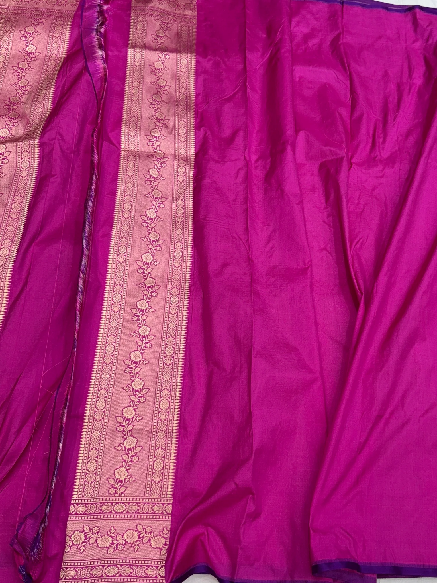 Banarasi Pure Katan Silk Saree | Pure Silk | Cutwork Technique | Banarasi Katan Silk Saree - Image 21