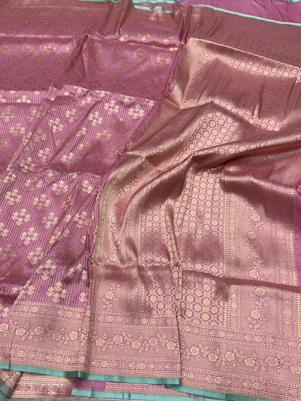 Banarasi Pure Katan Silk Saree | Pure Silk | Cutwork Technique | Banarasi Katan Silk Saree - Image 6