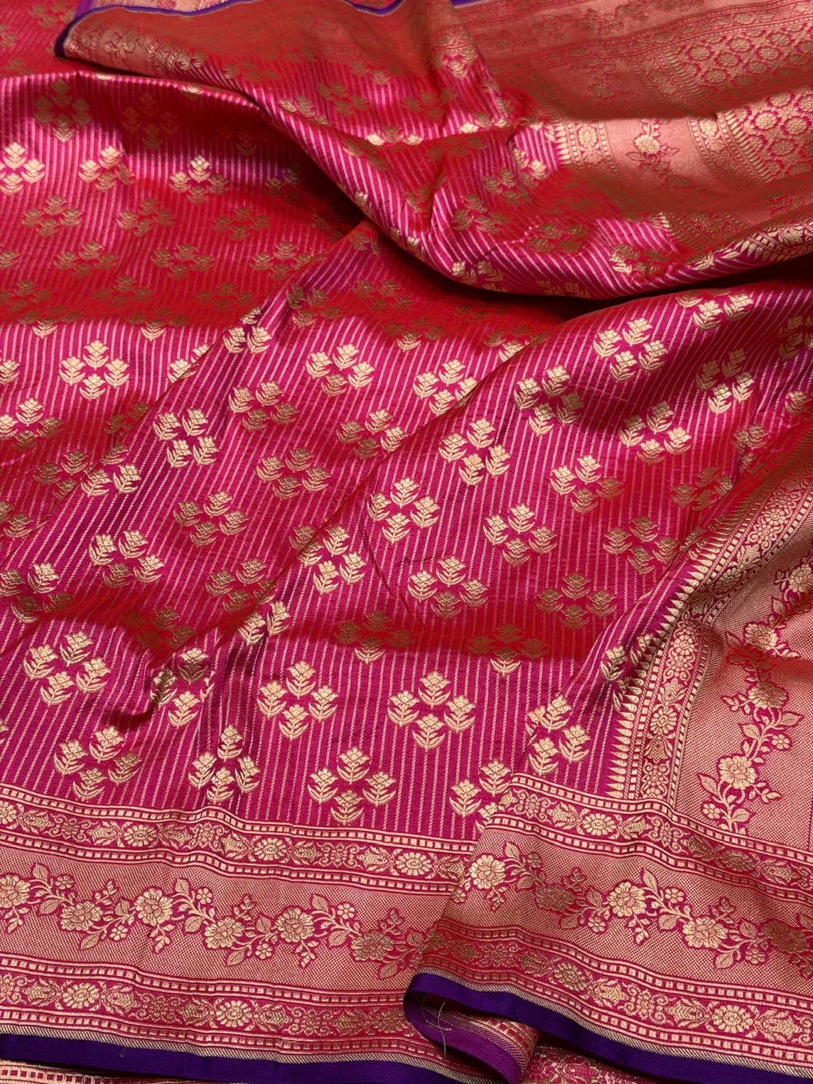 Banarasi Pure Katan Silk Saree | Pure Silk | Cutwork Technique | Banarasi Katan Silk Saree - Image 7