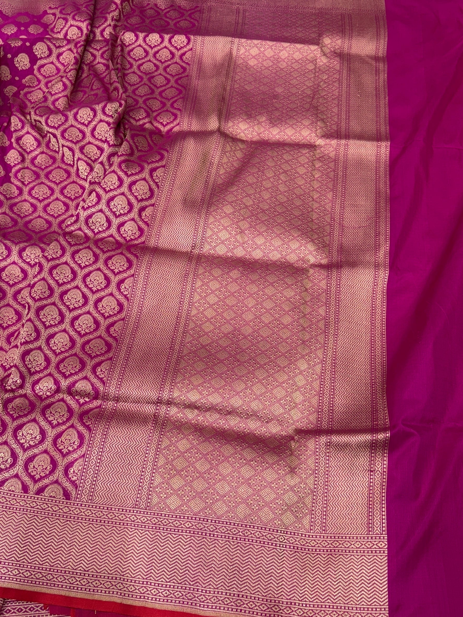 Banarasi Pure Katan Silk Saree | Pure Silk | Cutwork Technique | Banarasi Katan Silk Saree - Image 19