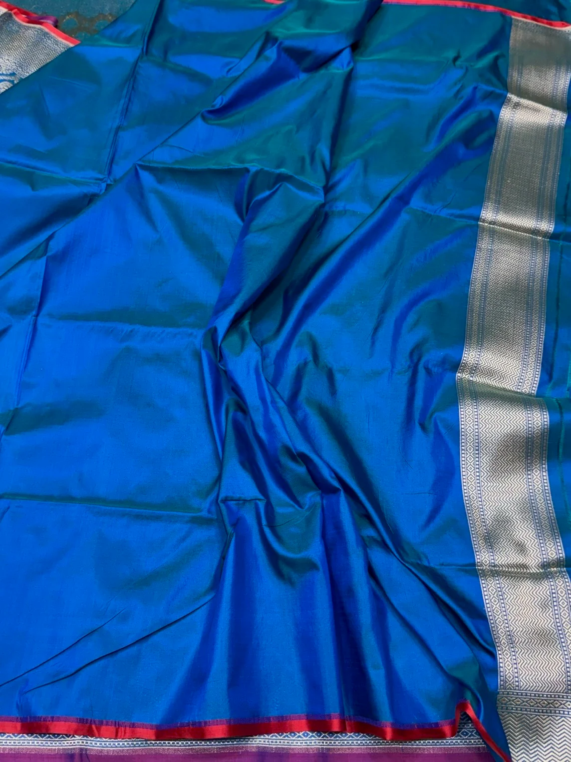 Banarasi Pure Katan Silk Saree | Pure Silk | Cutwork Technique | Banarasi Katan Silk Saree - Image 2