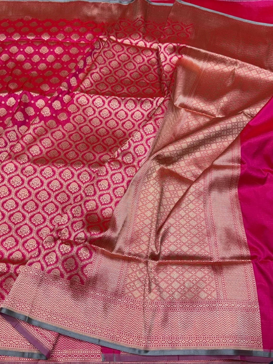 Banarasi Pure Katan Silk Saree | Pure Silk | Cutwork Technique | Banarasi Katan Silk Saree - Image 8