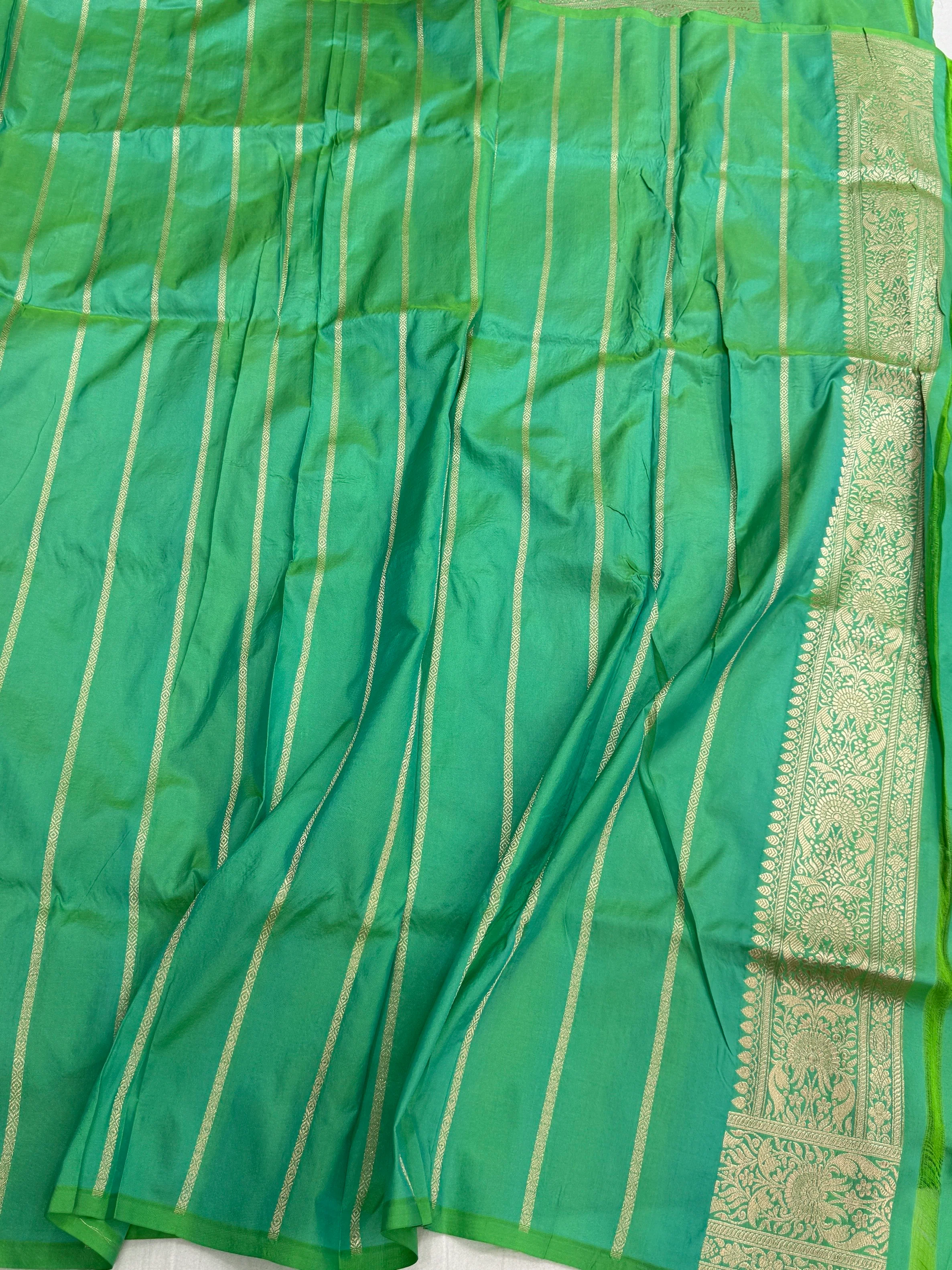 Banarasi Pure Katan Silk Saree | Pure Silk | Cutwork Technique | Banarasi Katan Silk Saree - Image 8