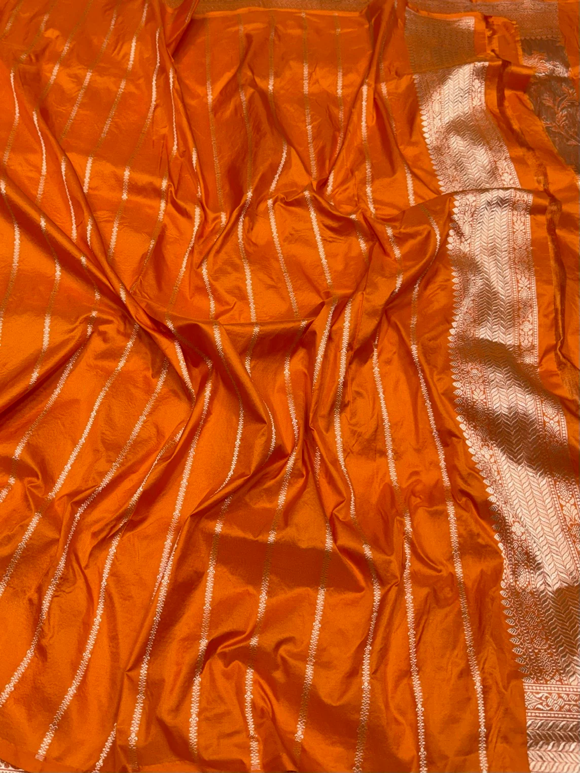 Banarasi Pure Katan Silk Saree | Pure Silk | Cutwork Technique | Banarasi Katan Silk Saree - Image 2