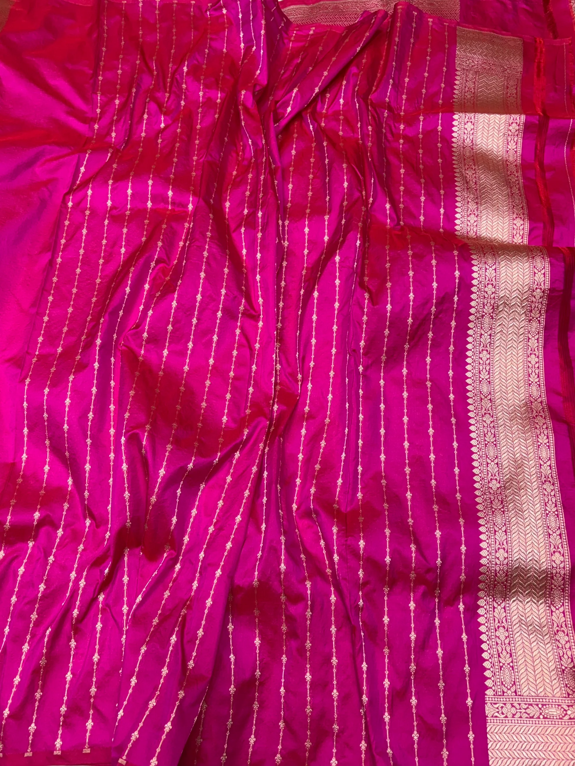 Banarasi Pure Katan Silk Saree | Pure Silk | Cutwork Technique | Banarasi Katan Silk Saree - Image 5
