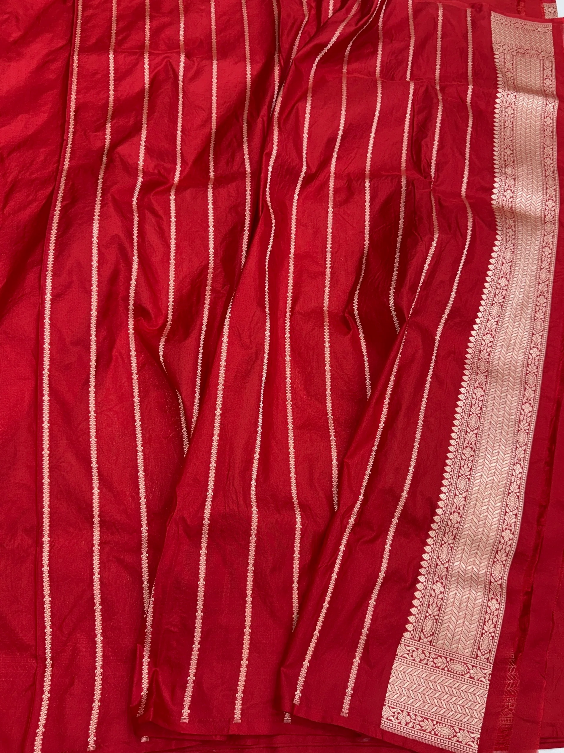 Banarasi Pure Katan Silk Saree | Pure Silk | Cutwork Technique | Banarasi Katan Silk Saree - Image 8