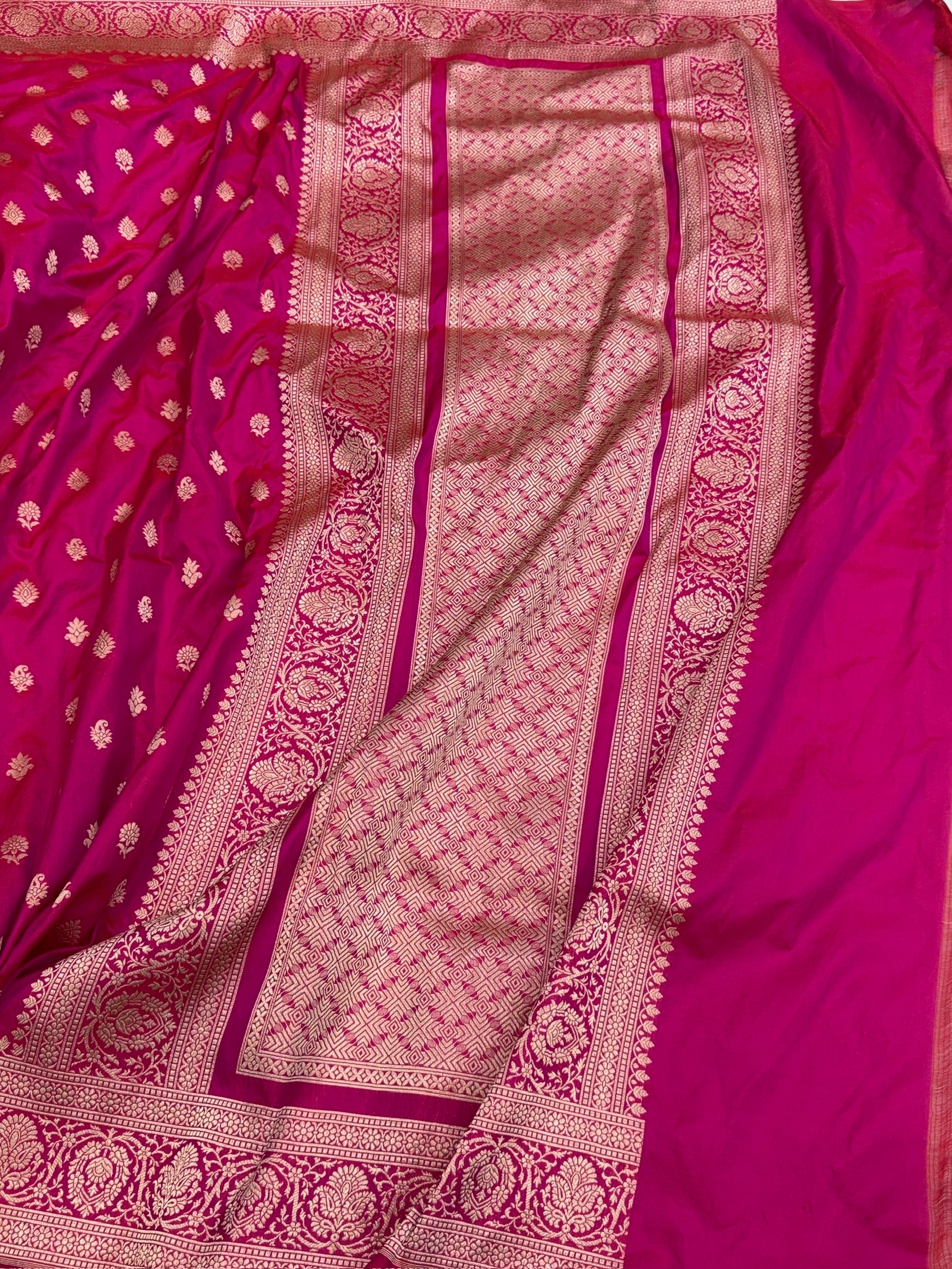 Banarasi Pure Katan Silk Saree | Pure Silk | Cutwork Technique | Banarasi Katan Silk Saree - Image 6