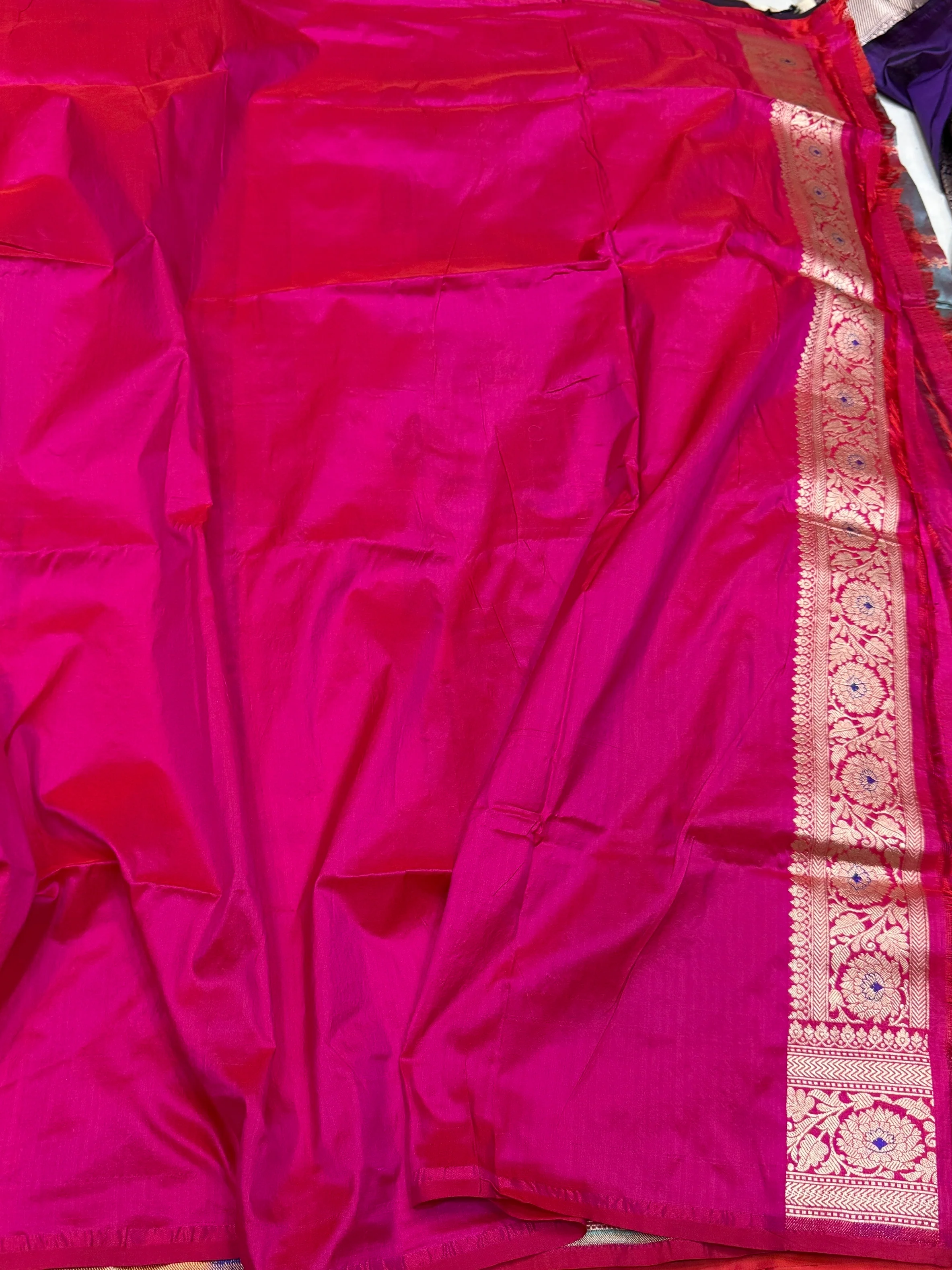 Multicolour Banarasi Pure Silk Saree - Image 2