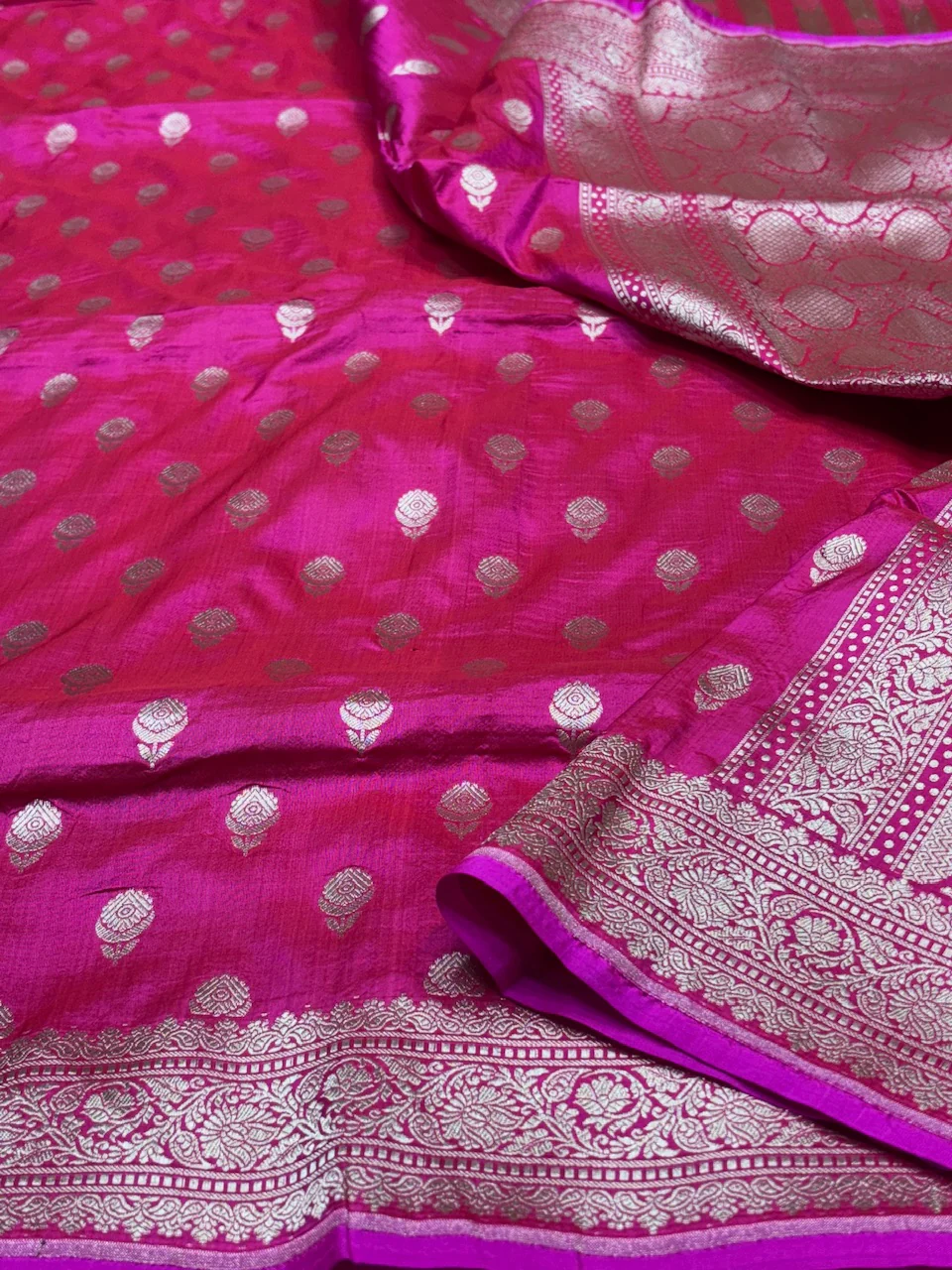 Banarasi Pure Katan Silk Saree | Pure Silk | Cutwork Technique | Banarasi Katan Silk Saree - Image 18