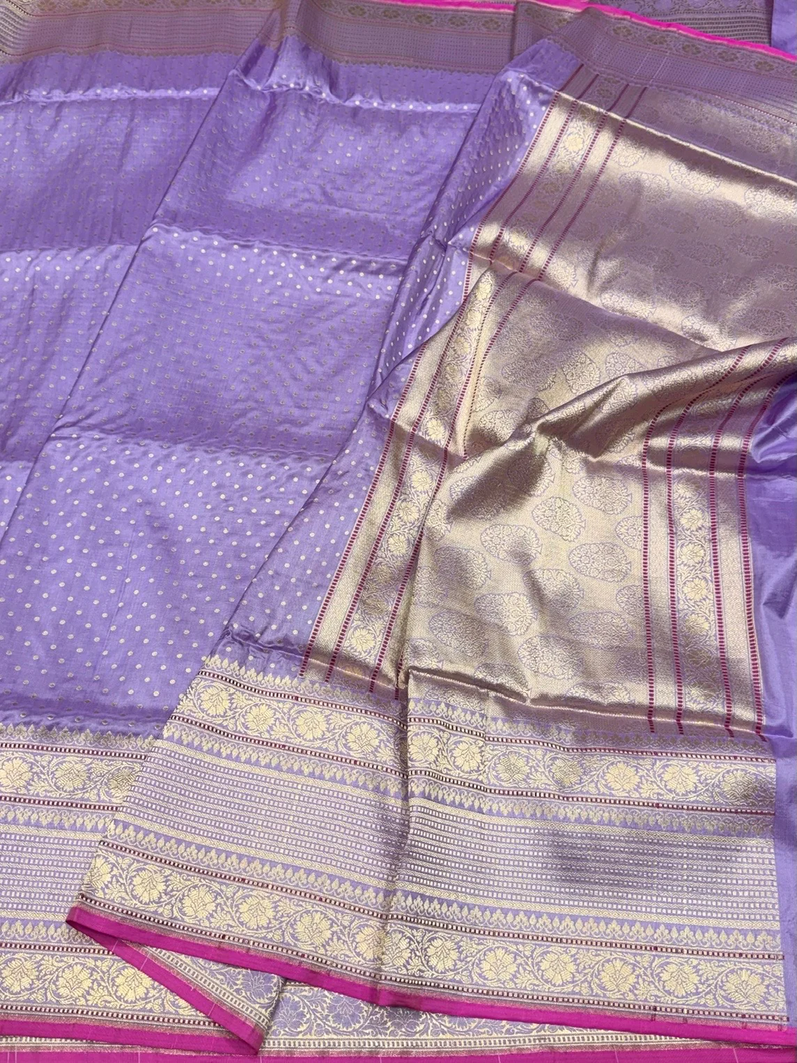 Banarasi Pure Katan Silk Saree | Pure Silk | Cutwork Technique | Banarasi Katan Silk Saree - Image 11
