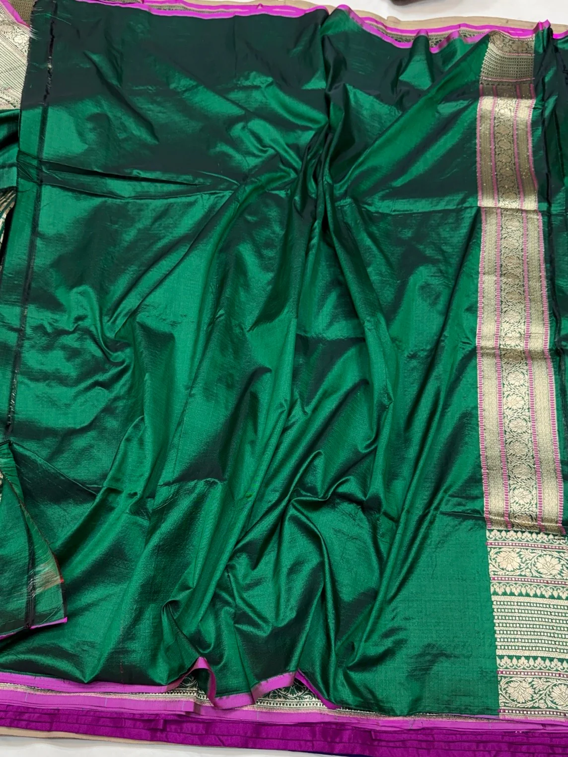 Banarasi Pure Katan Silk Saree | Pure Silk | Cutwork Technique | Banarasi Katan Silk Saree - Image 15