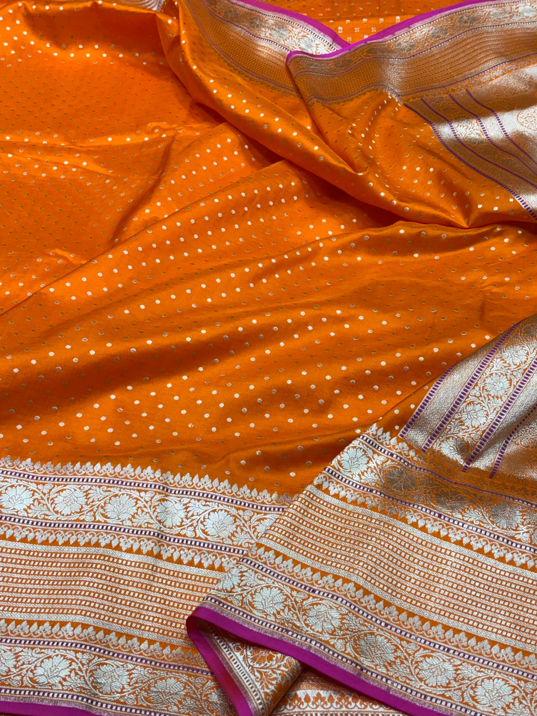 Banarasi Pure Katan Silk Saree | Pure Silk | Cutwork Technique | Banarasi Katan Silk Saree - Image 17