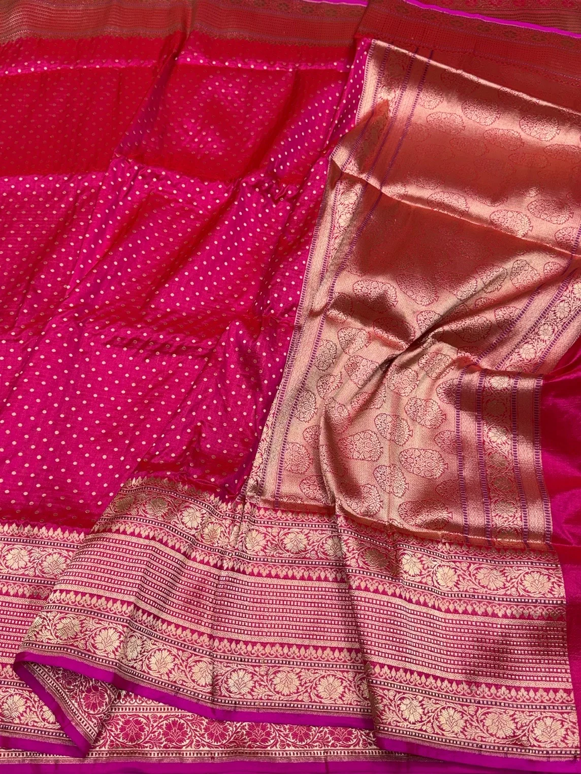 Banarasi Pure Katan Silk Saree | Pure Silk | Cutwork Technique | Banarasi Katan Silk Saree - Image 3