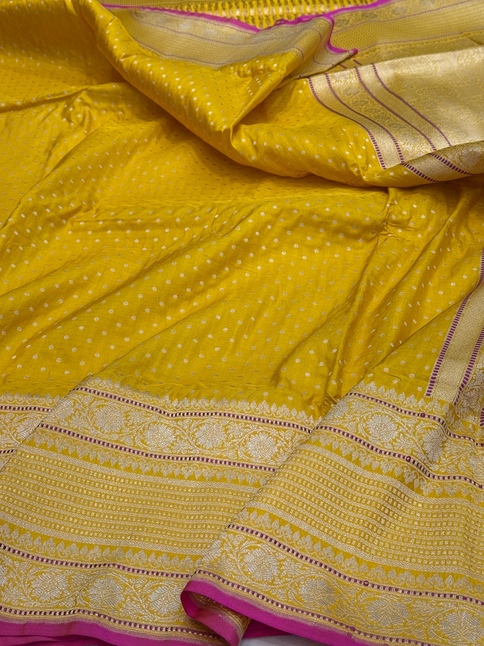 Banarasi Pure Katan Silk Saree | Pure Silk | Cutwork Technique | Banarasi Katan Silk Saree - Image 4