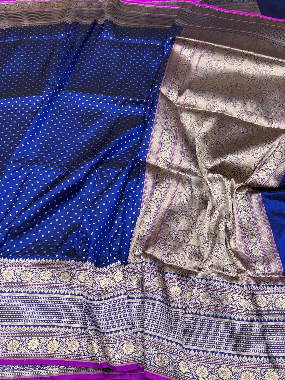 Banarasi Pure Katan Silk Saree | Pure Silk | Cutwork Technique | Banarasi Katan Silk Saree - Image 8
